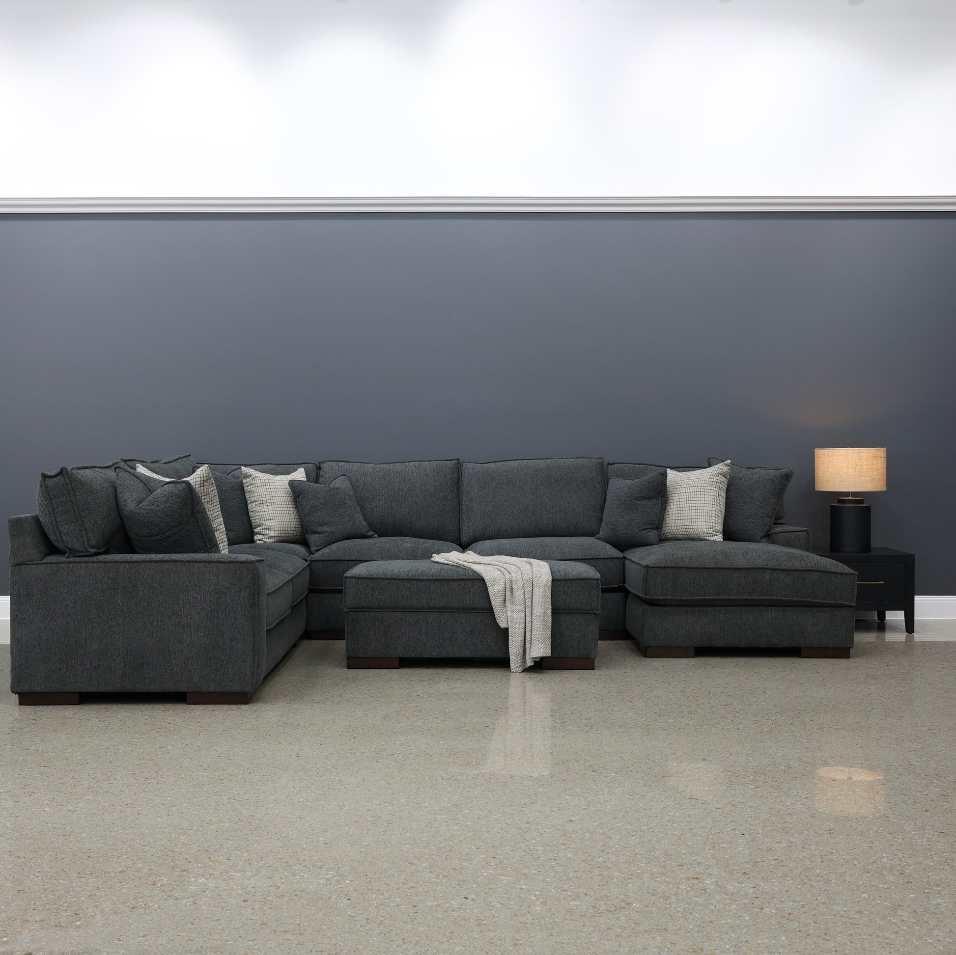 Gembrook Armless Chair - Dark Grey
