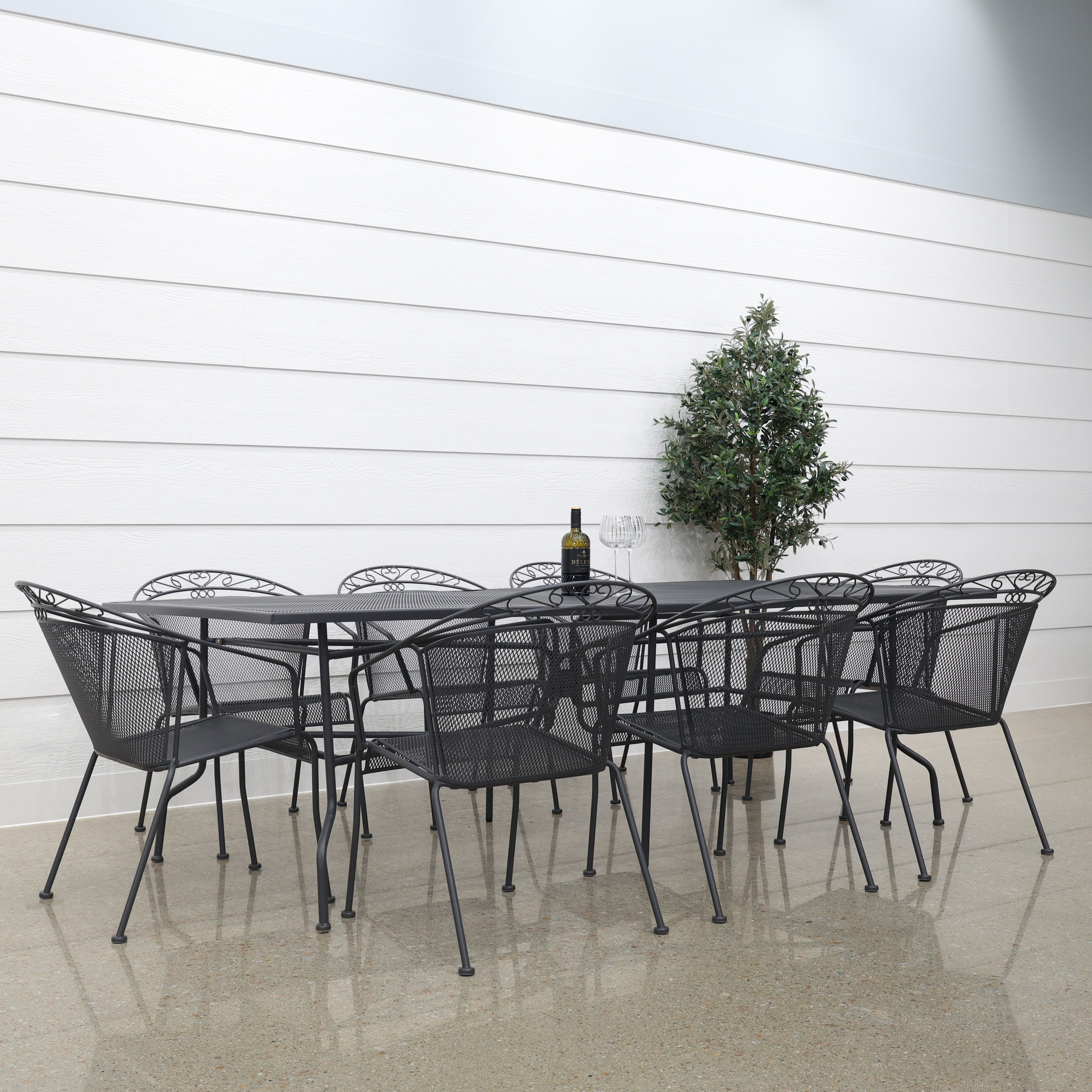 Outback Steel Rectangular Table 204cm