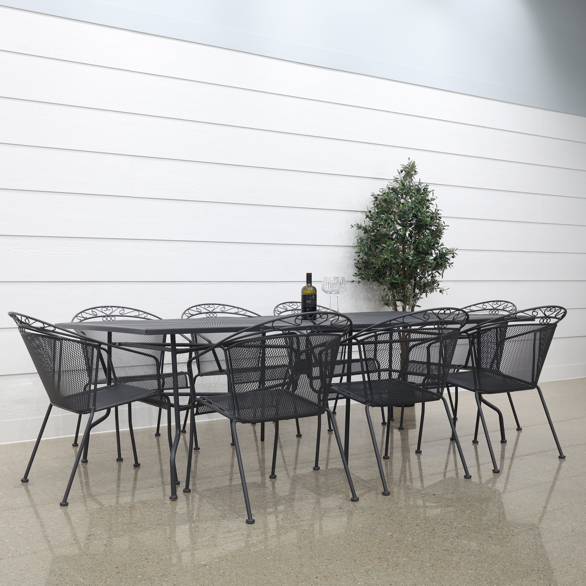 Outback Steel Rectangular Table 204cm