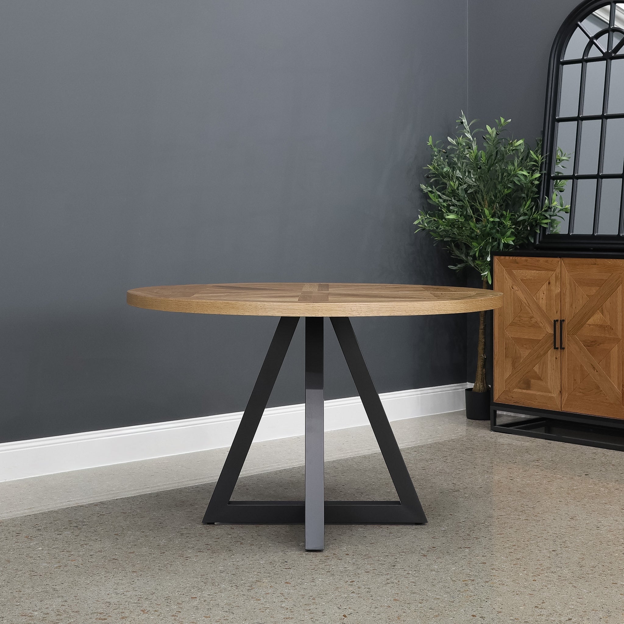 Industrial Round Dining Table