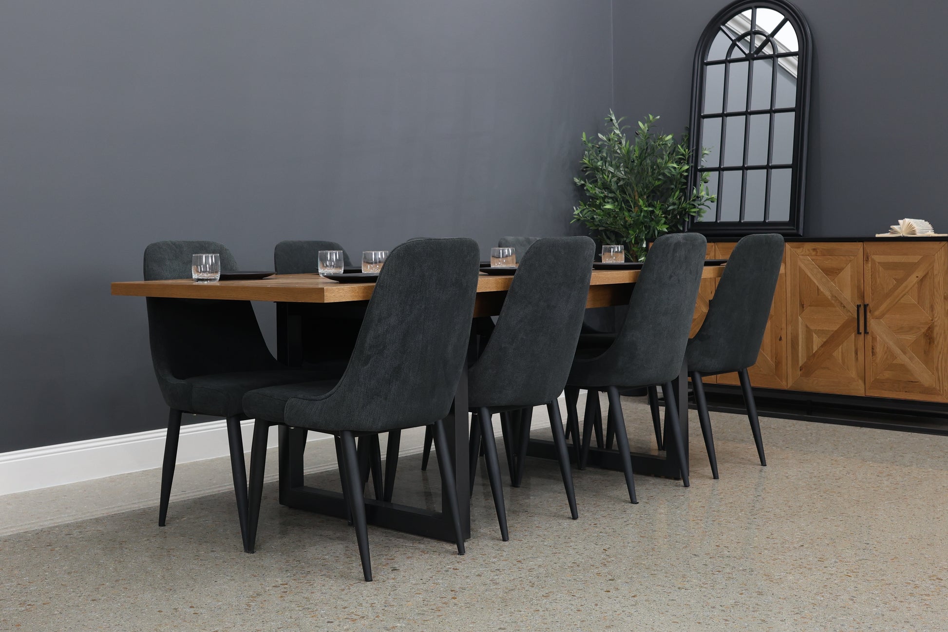 Industrial Extension Table - 190cm - 240cm L