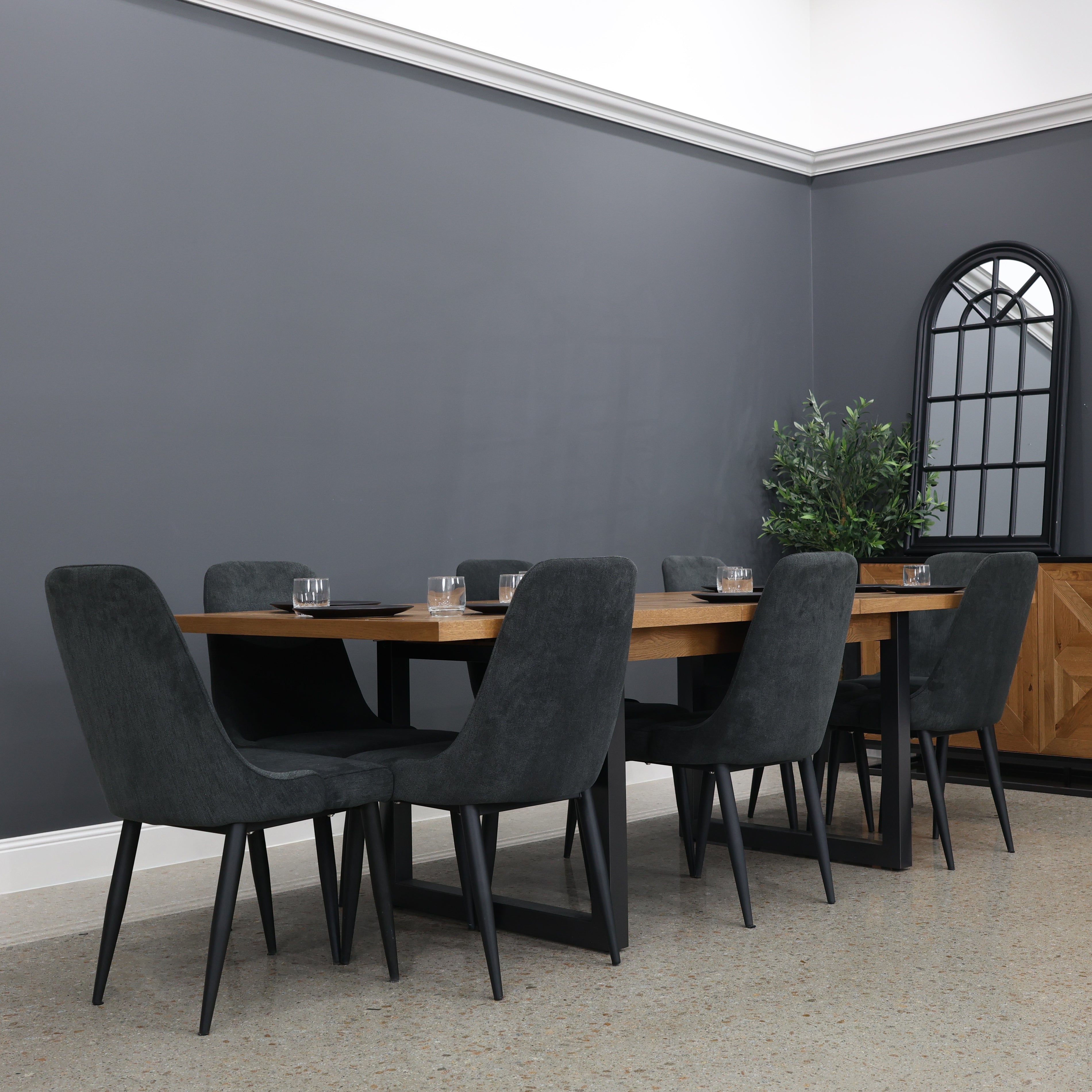 Industrial Extension Table - 190cm - 240cm L