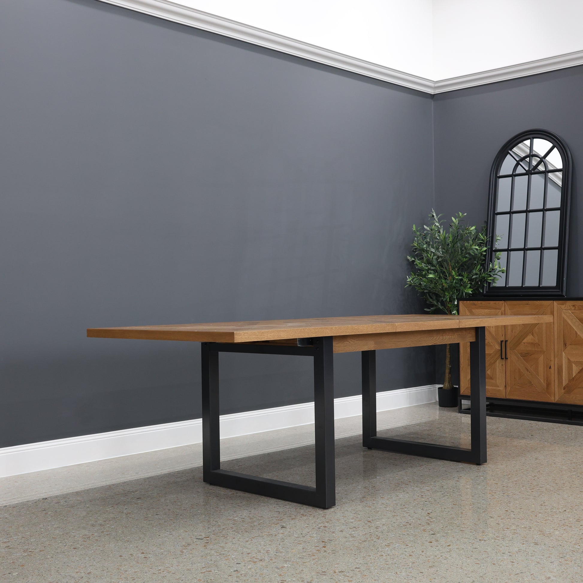 Industrial Extension Table - 190cm - 240cm L