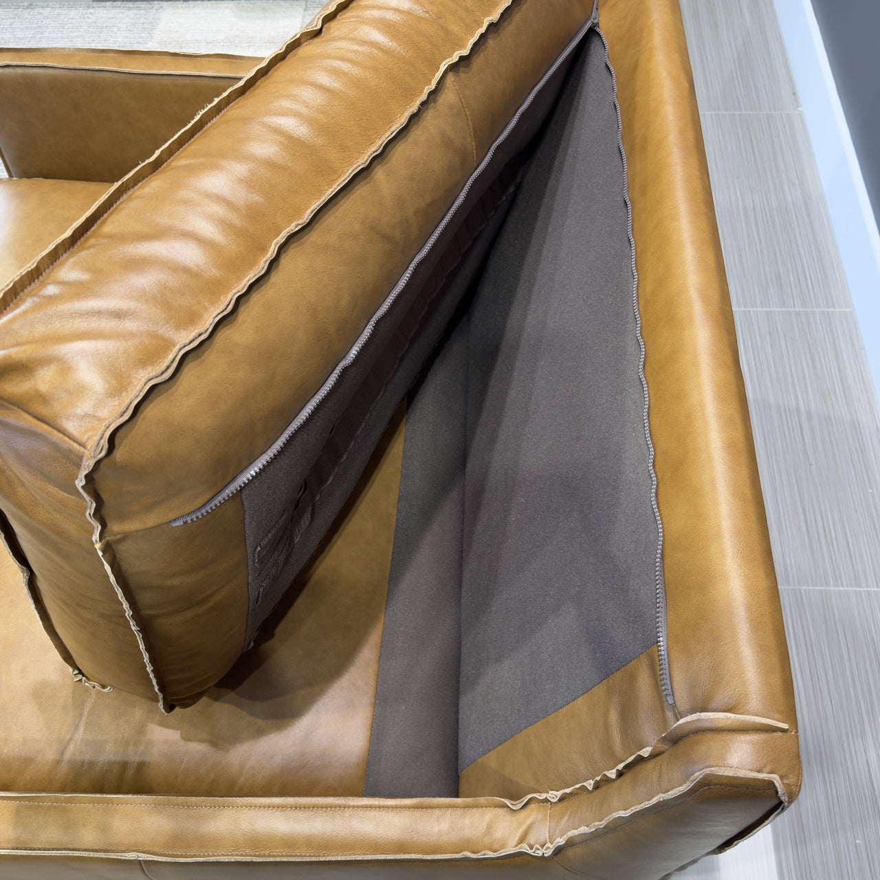 Mossman Armchair - Tan Leather