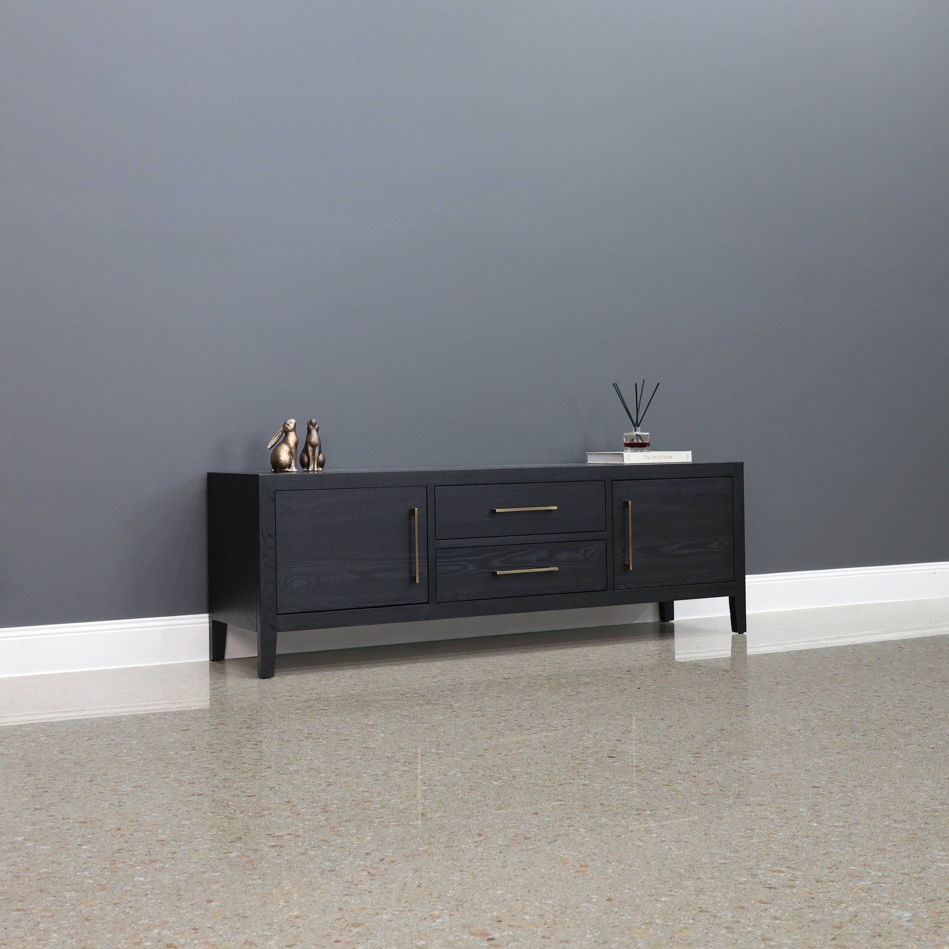 Elizabeth TV Unit 180cm L - Black
