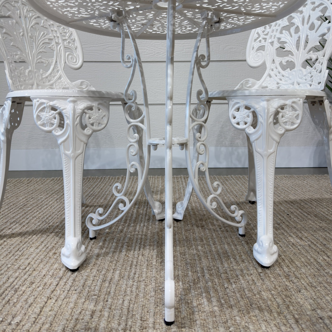 Crown Bistro Chair & Table Set - White