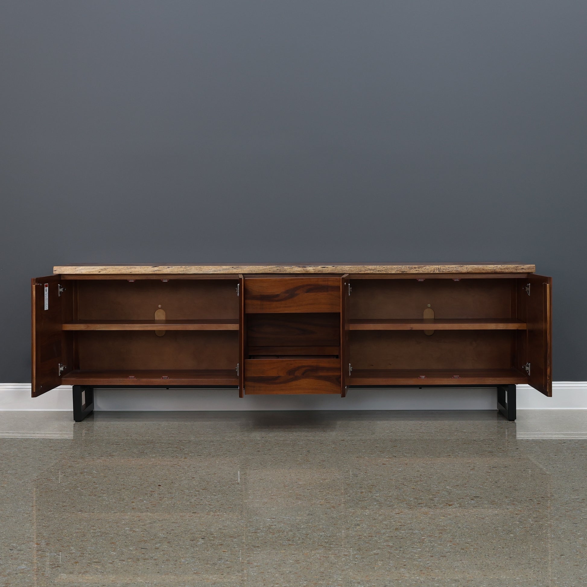 Dark Valley Buffet w/ 3 Drawers & 4 Doors