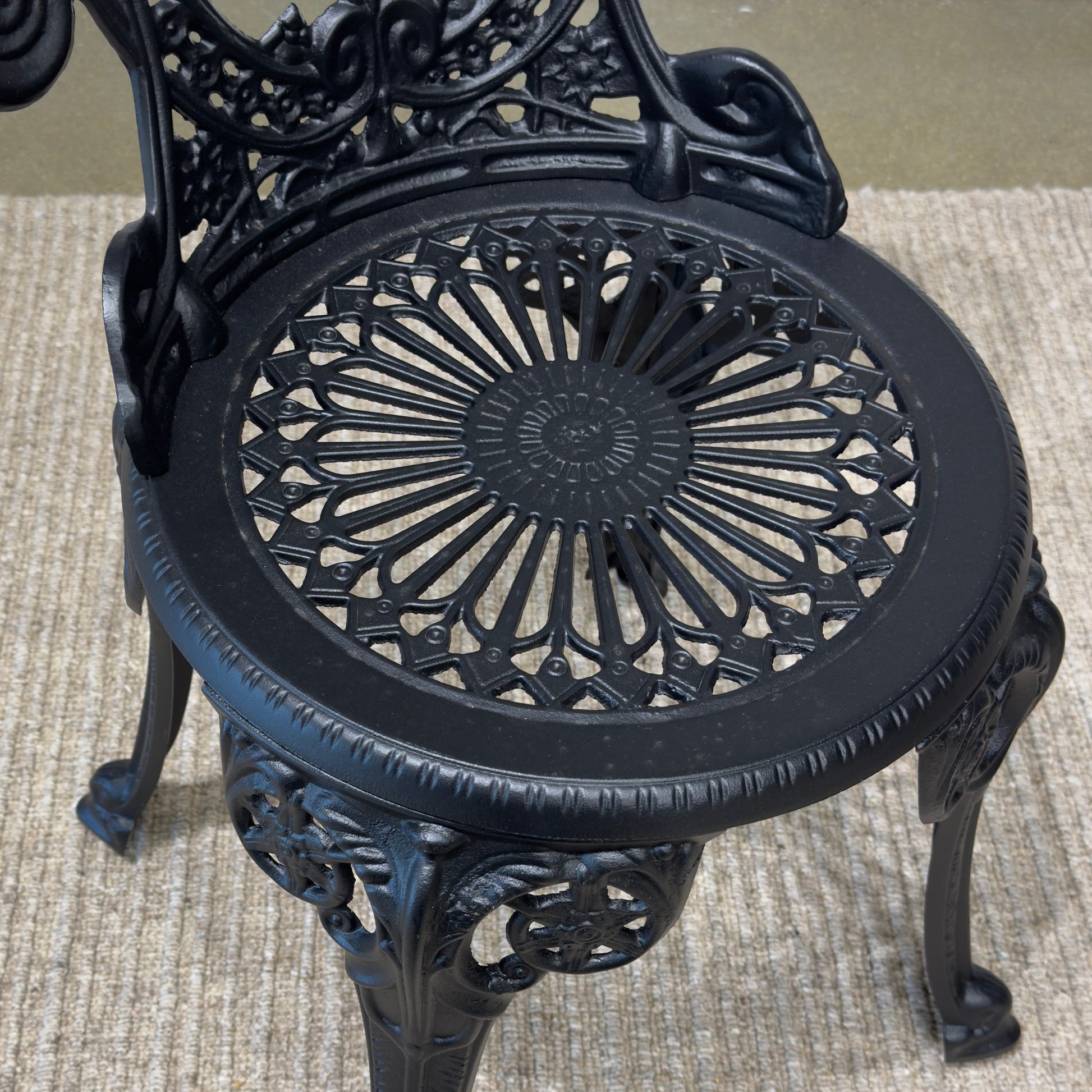 Crown Bistro Chair & Table Set - Black