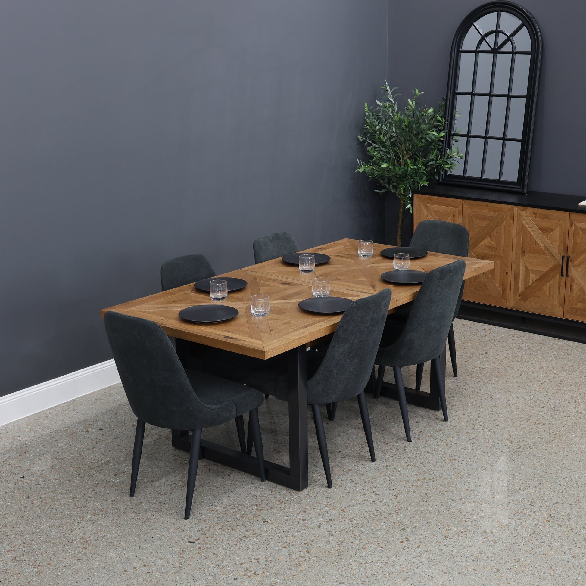 Industrial Extension Table - 190cm - 240cm L