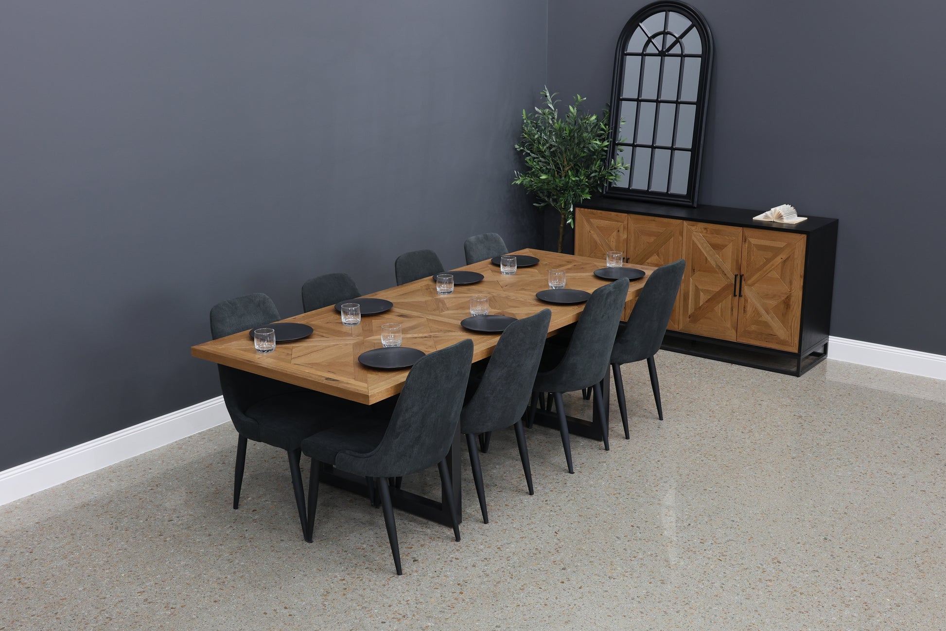 Industrial Extension Table - 190cm - 240cm L
