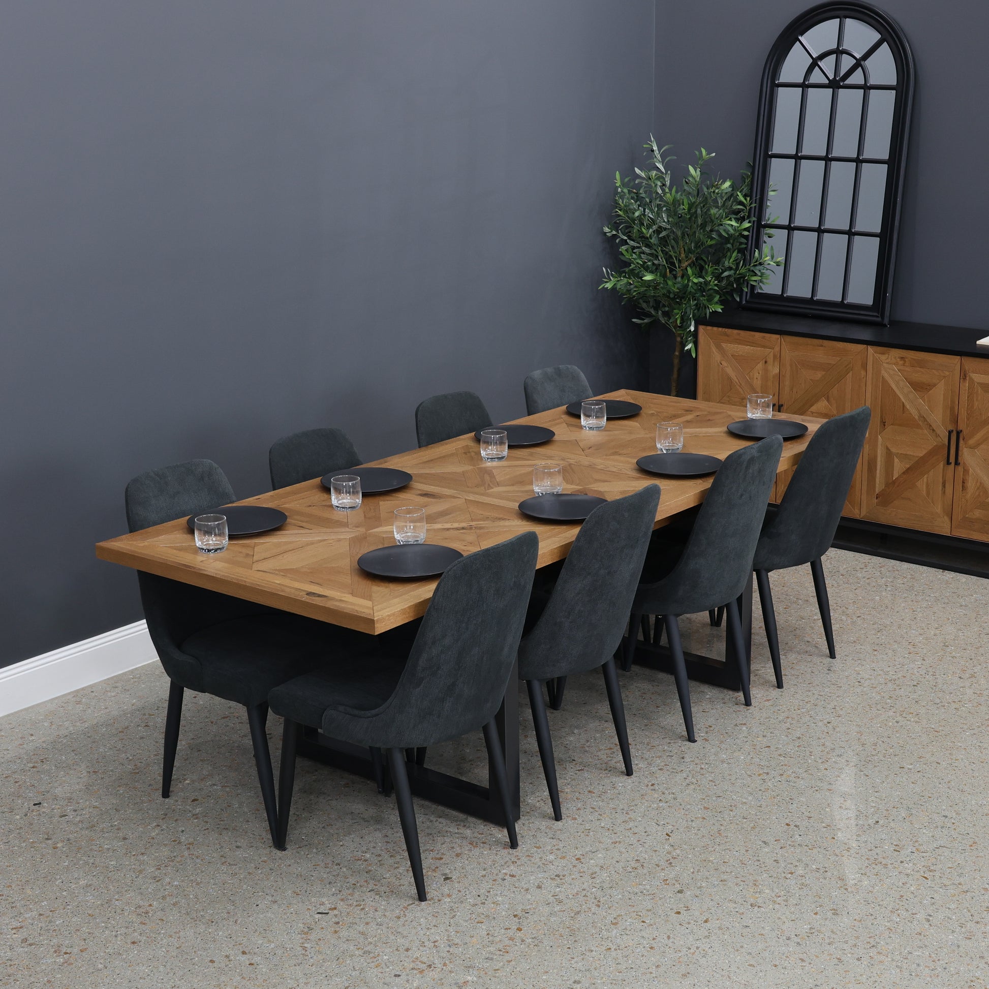 Industrial Extension Table - 190cm - 240cm L
