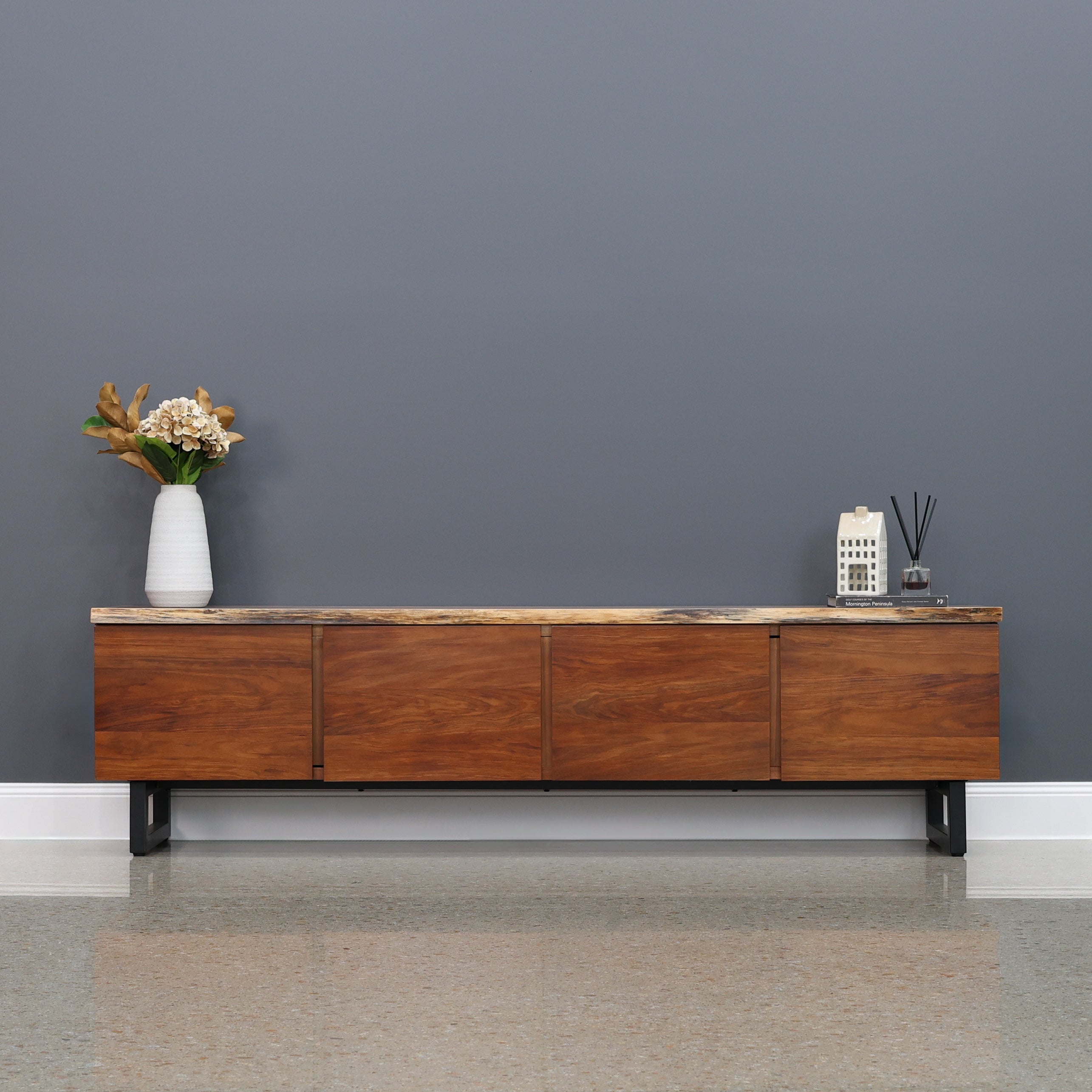 Dark Valley TV Unit w/ 4 Doors