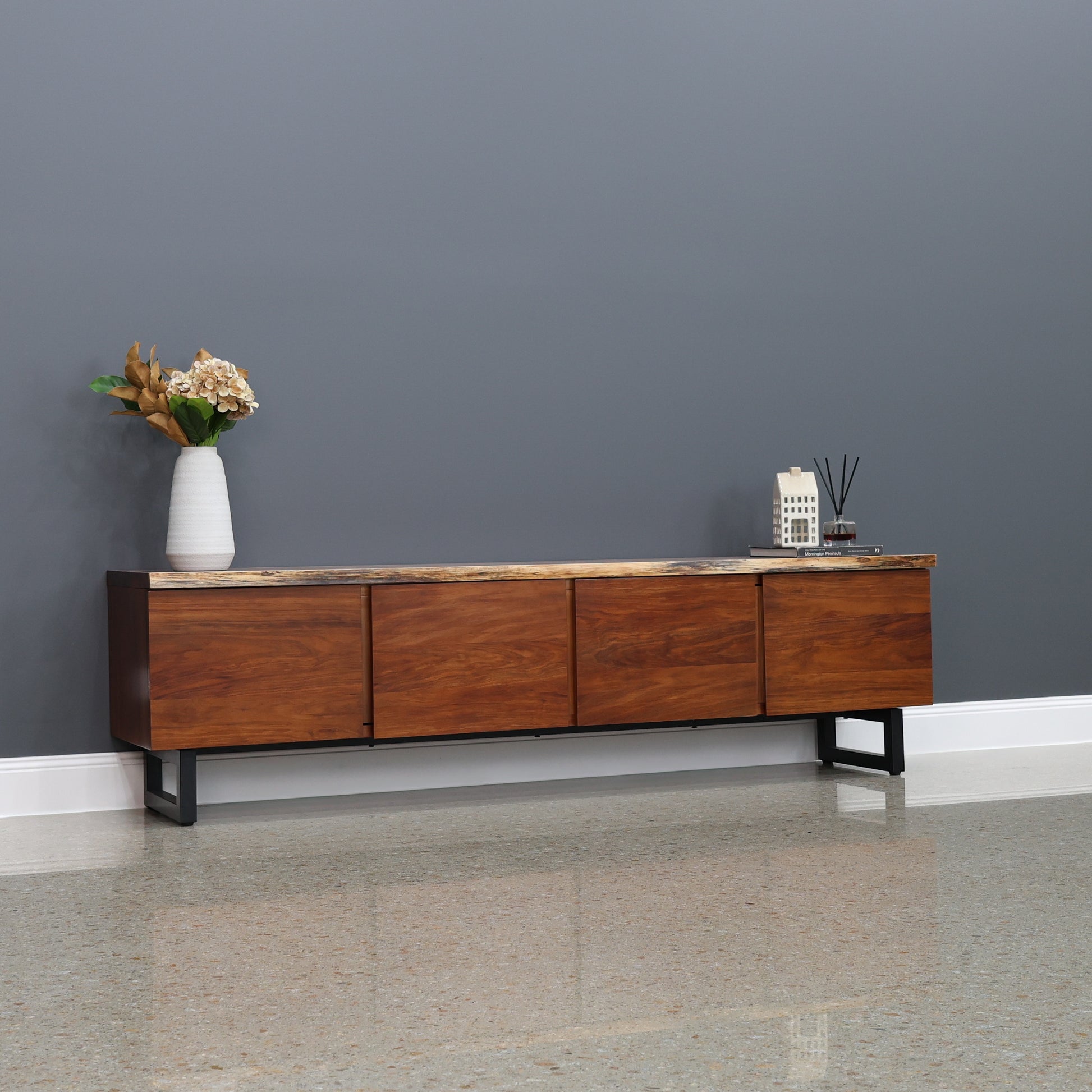 Dark Valley TV Unit w/ 4 Doors