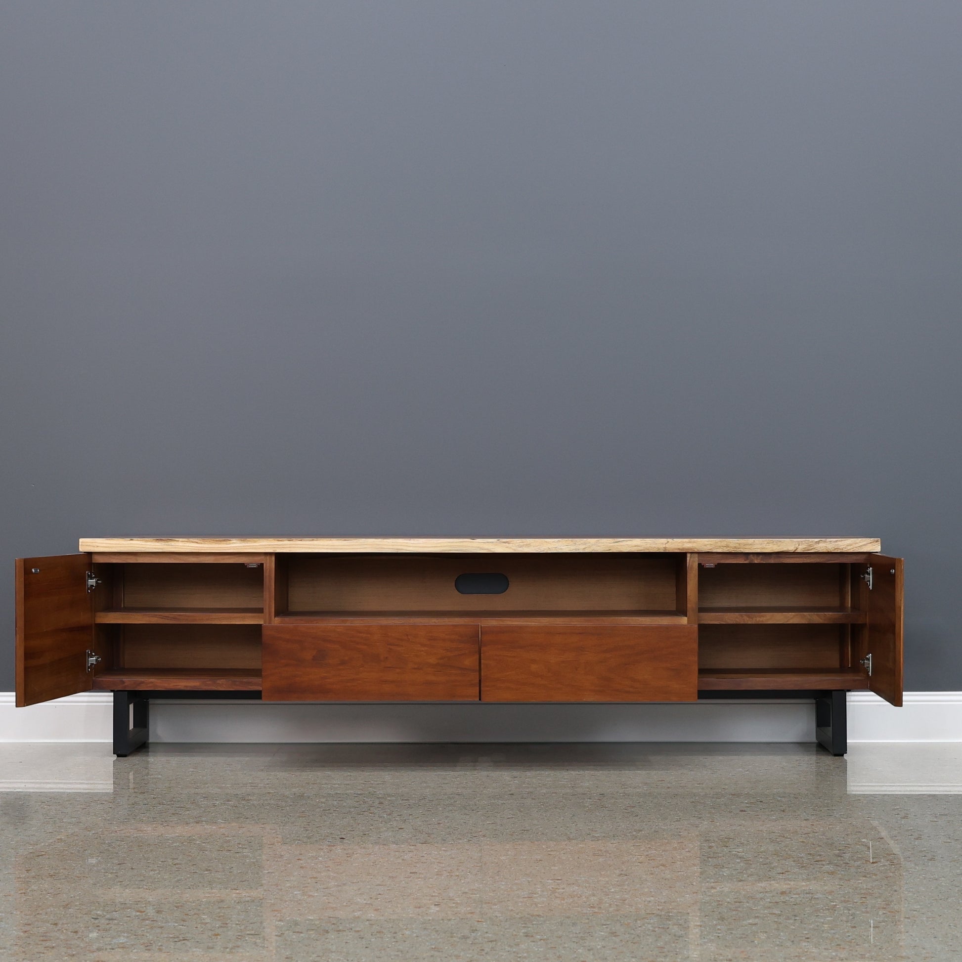 Dark Valley TV Unit - Large 220cm L