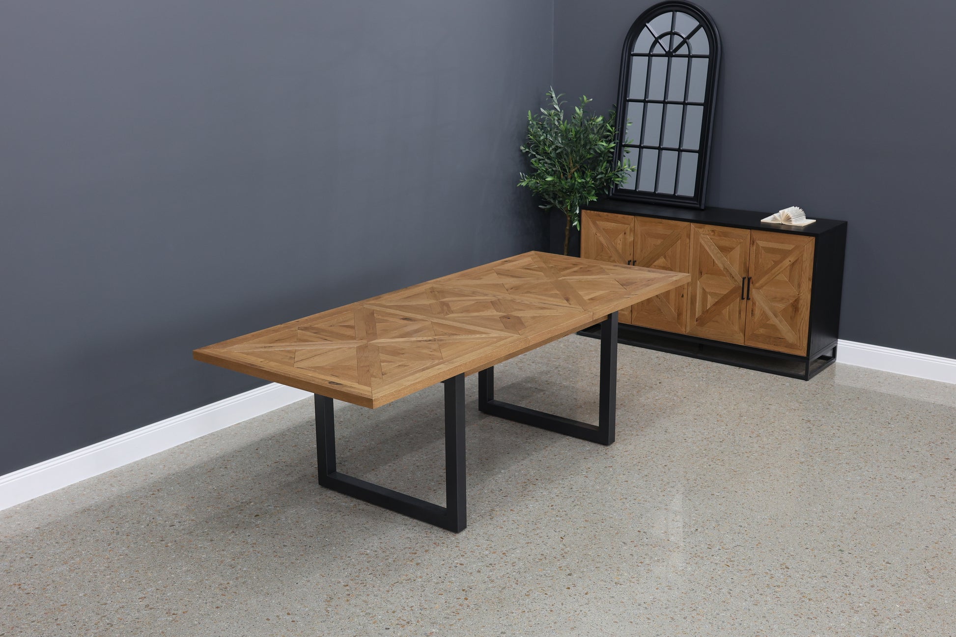 Industrial Extension Table - 190cm - 240cm L