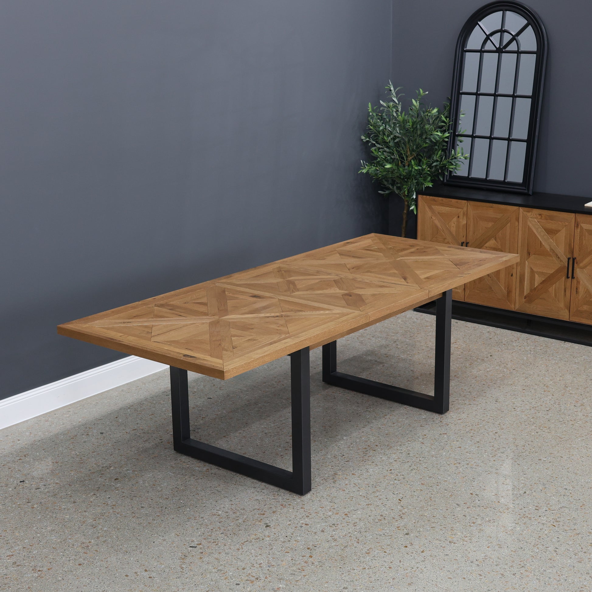 Industrial Extension Table - 190cm - 240cm L