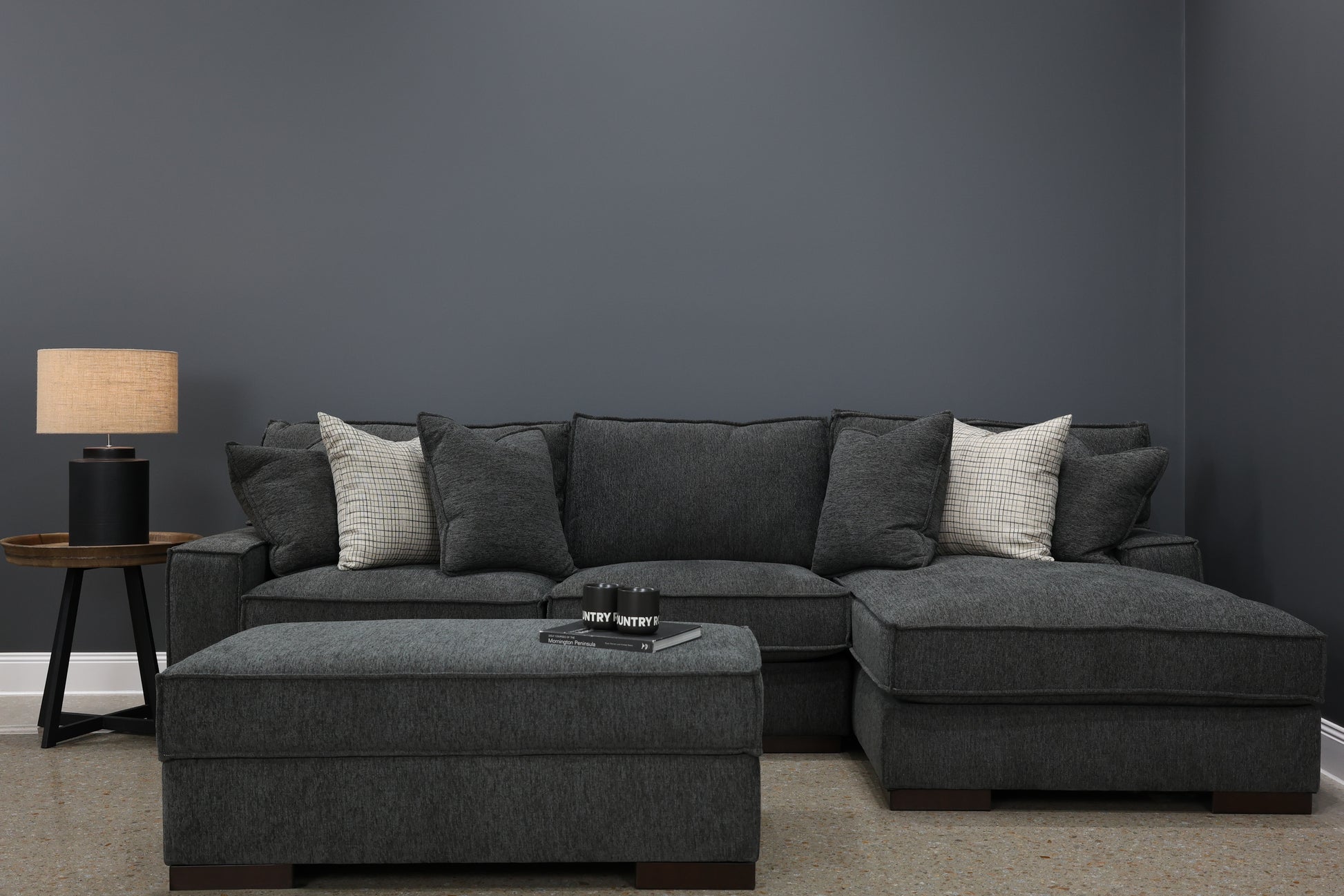 Gembrook RHF Sofa Chaise - Dark Grey