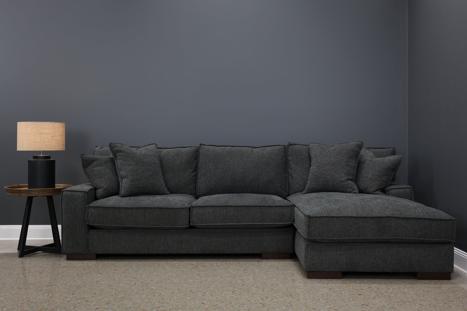Gembrook RHF Sofa Chaise - Dark Grey