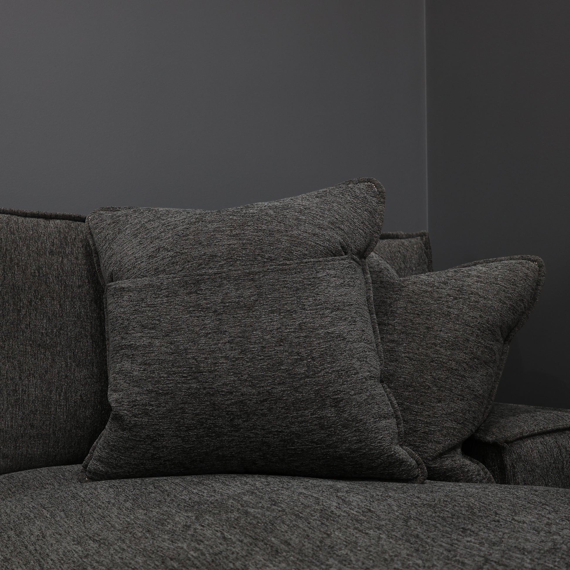 Gembrook 4 Piece Corner Lounge - Dark Grey