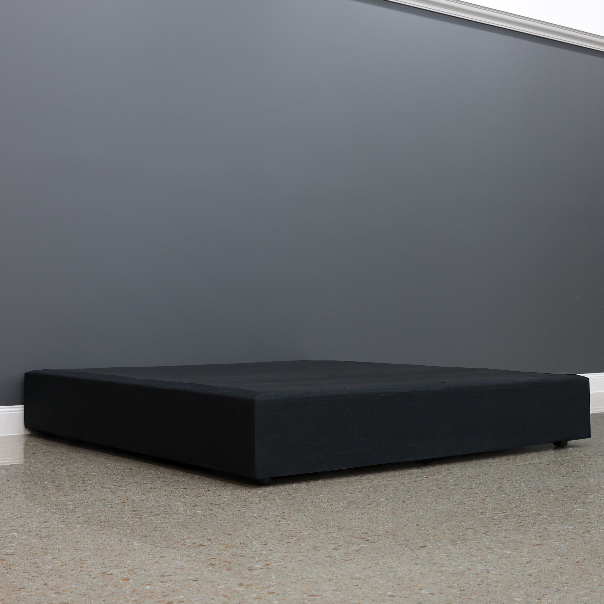 Upholstered Bed Base - Lunar Night
