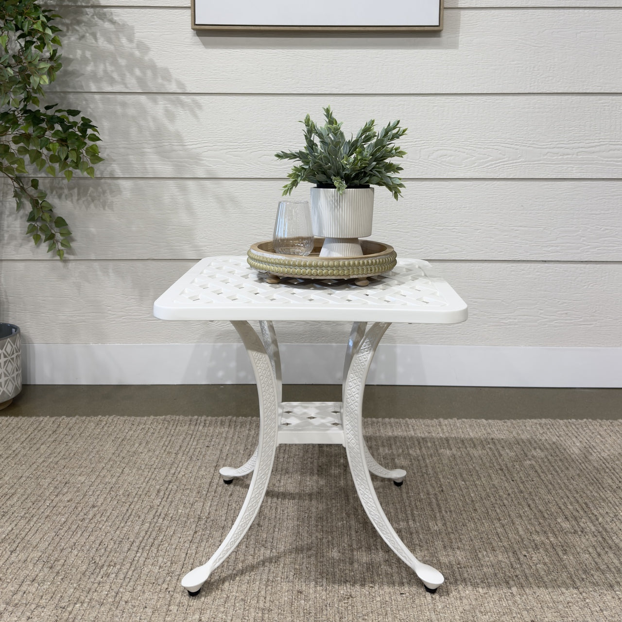 Portarlington Side Table - White