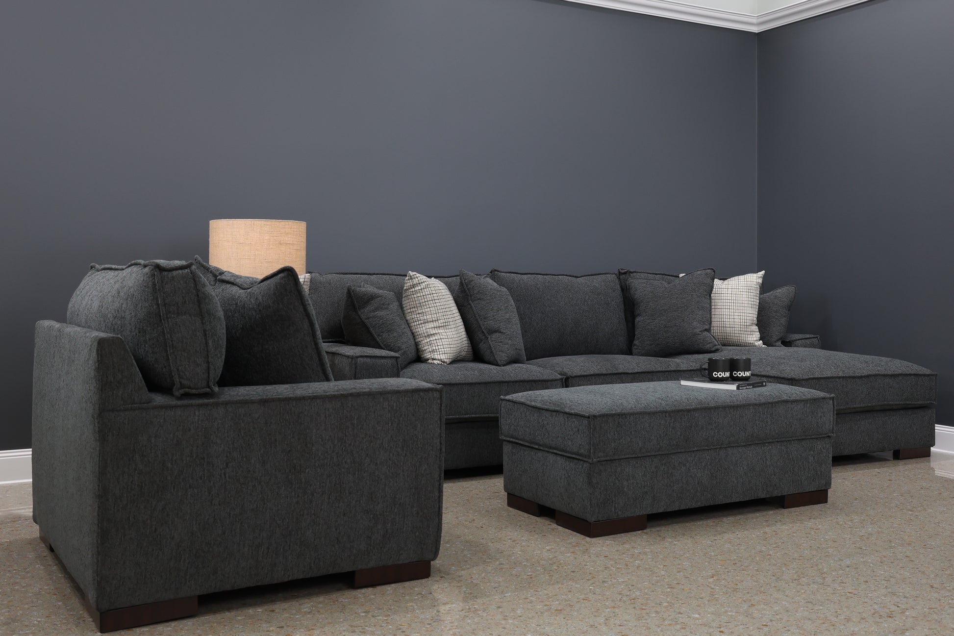 Gembrook Chair and a Half - Dark Grey