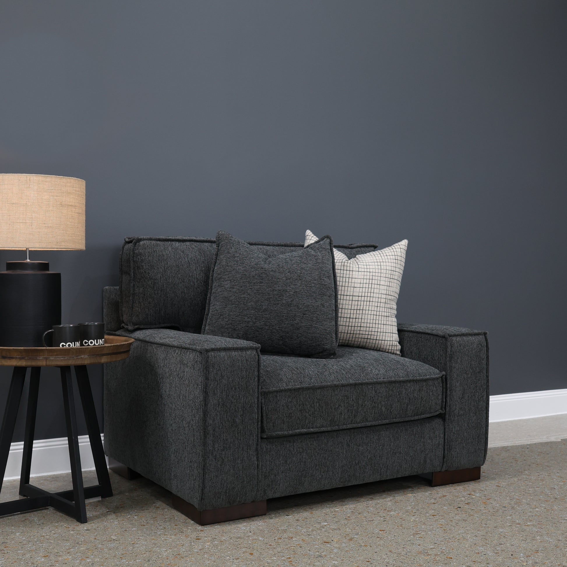 Gembrook Chair and a Half - Dark Grey