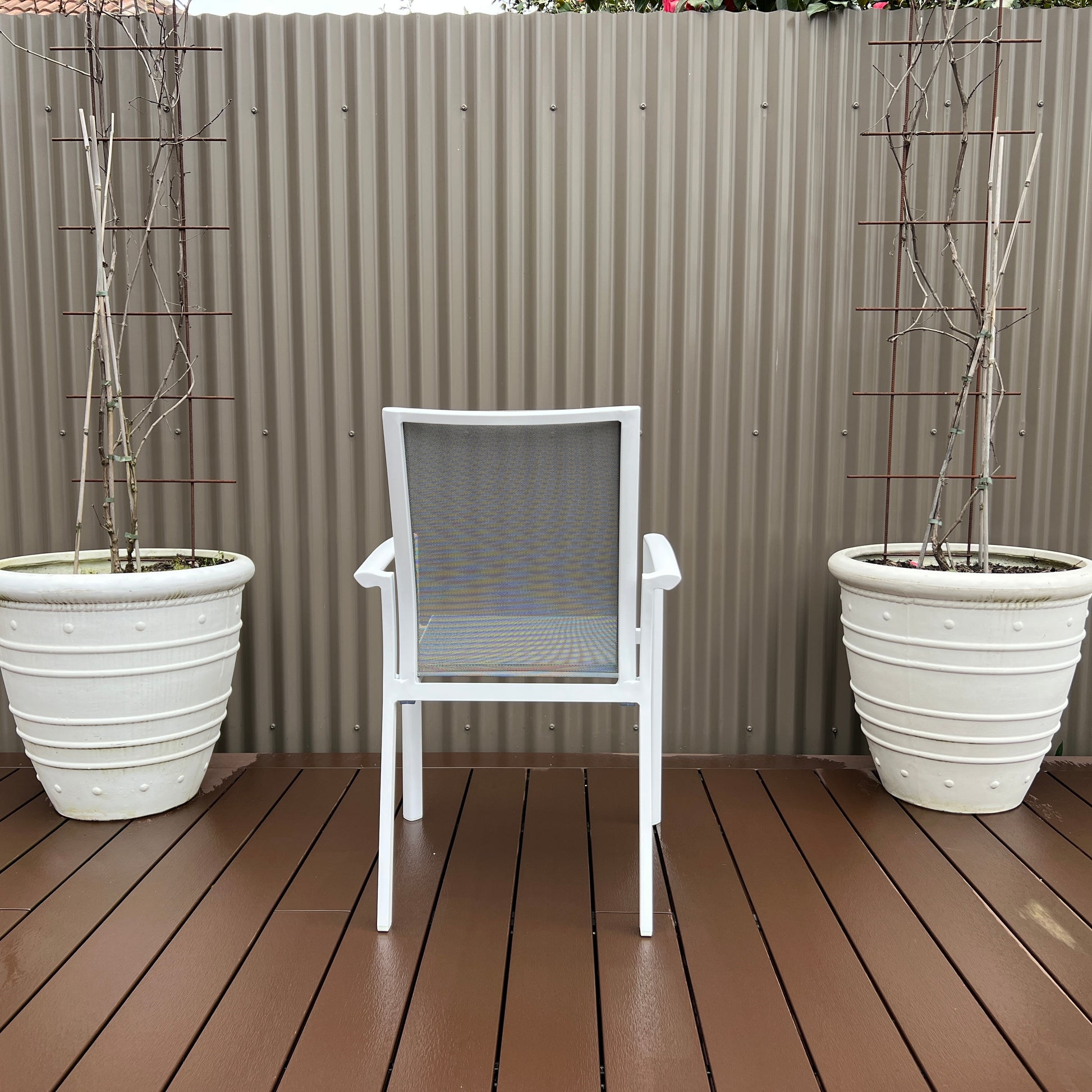 Ocean Grove Stackable Chair - White