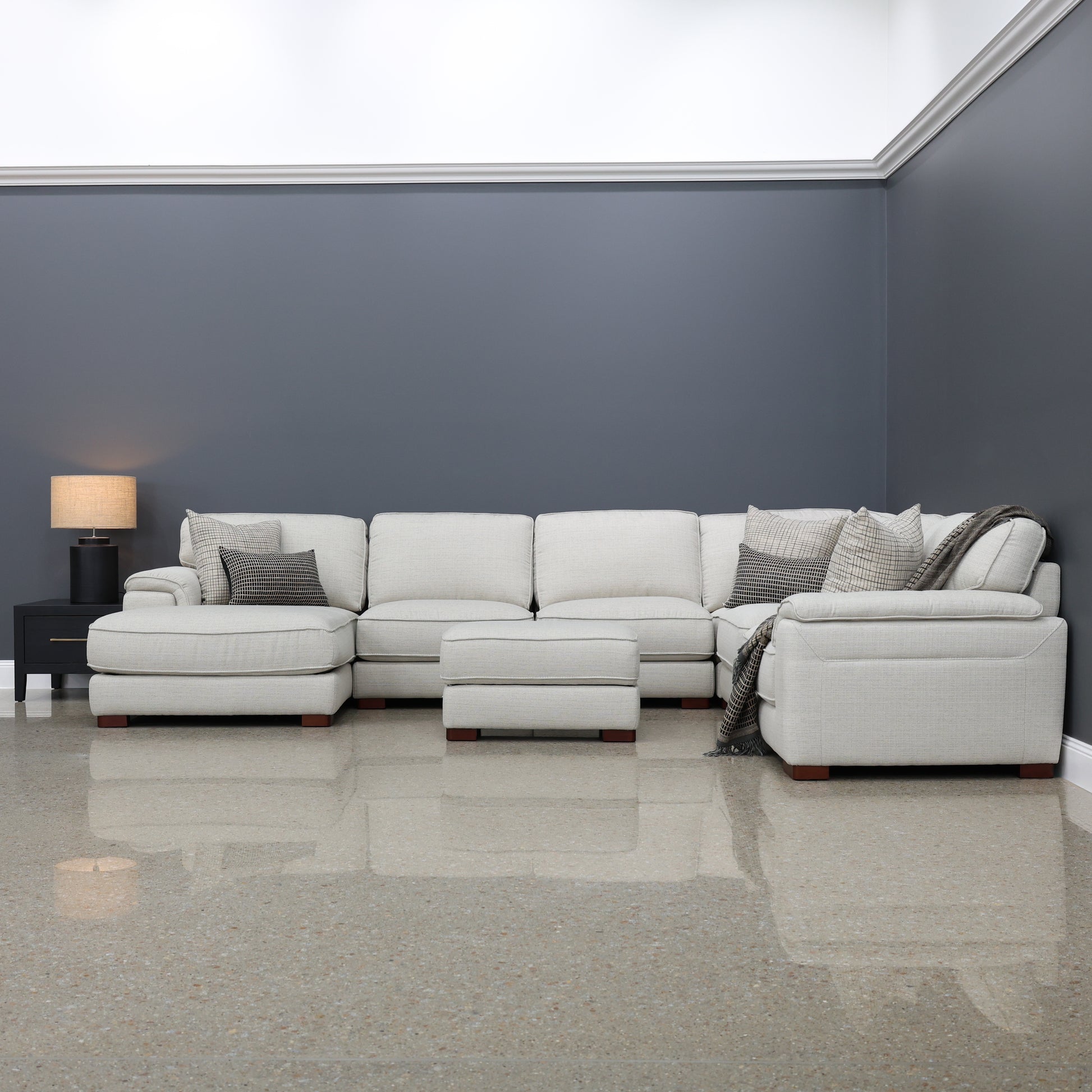Rostrevor Ottoman With Storage - Natural