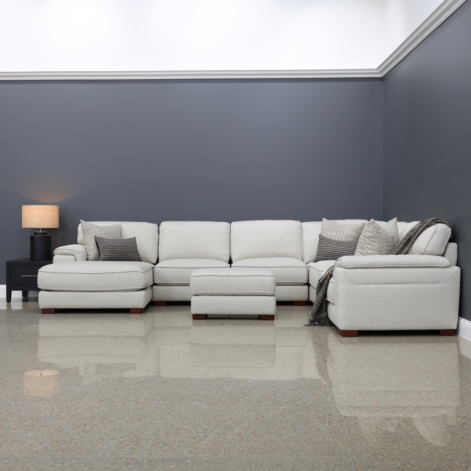 Rostrevor Corner Lounge w/ Chaise - Natural