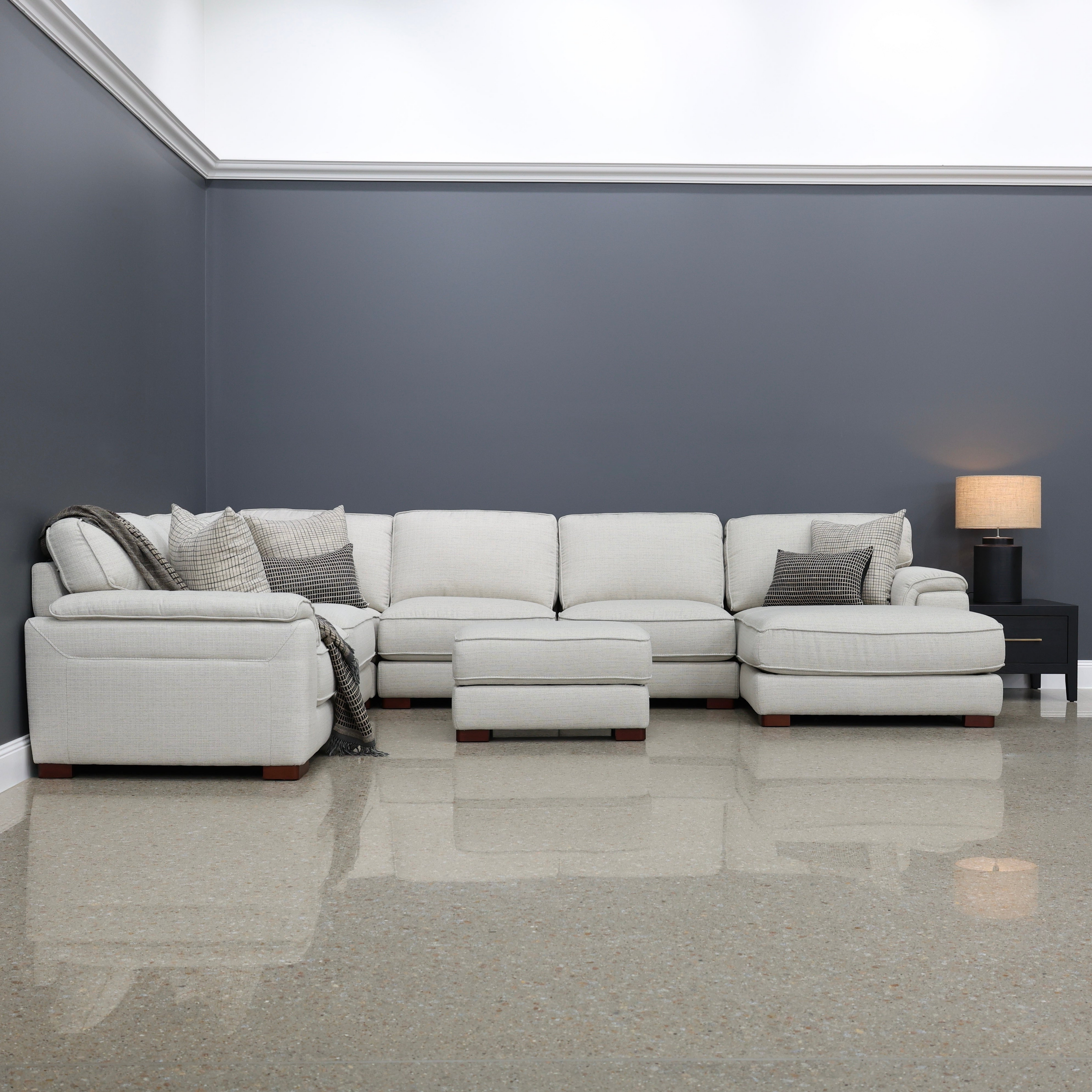 Rostrevor Corner Lounge w/ Chaise - Natural