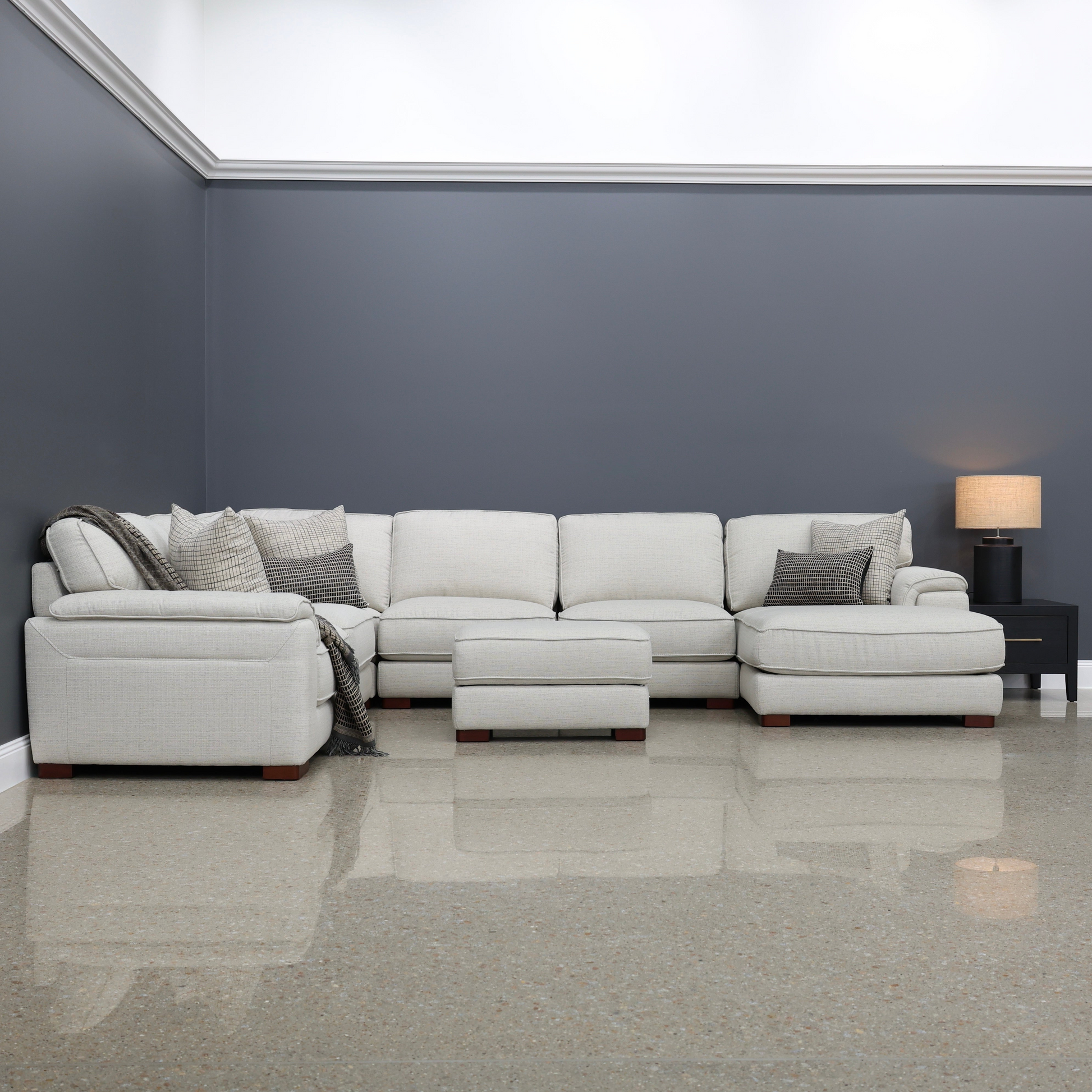 Rostrevor Corner Lounge w/ Chaise - Natural