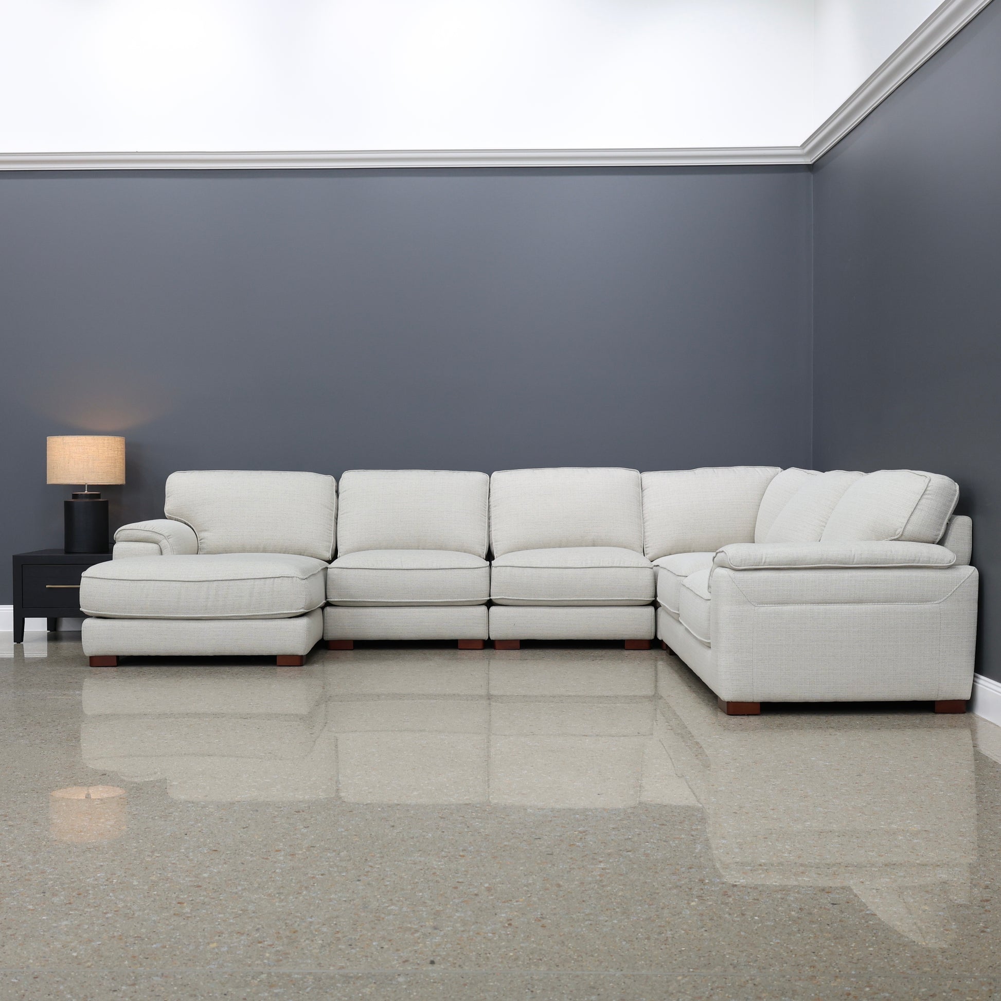 Rostrevor Corner Lounge w/ Chaise - Natural
