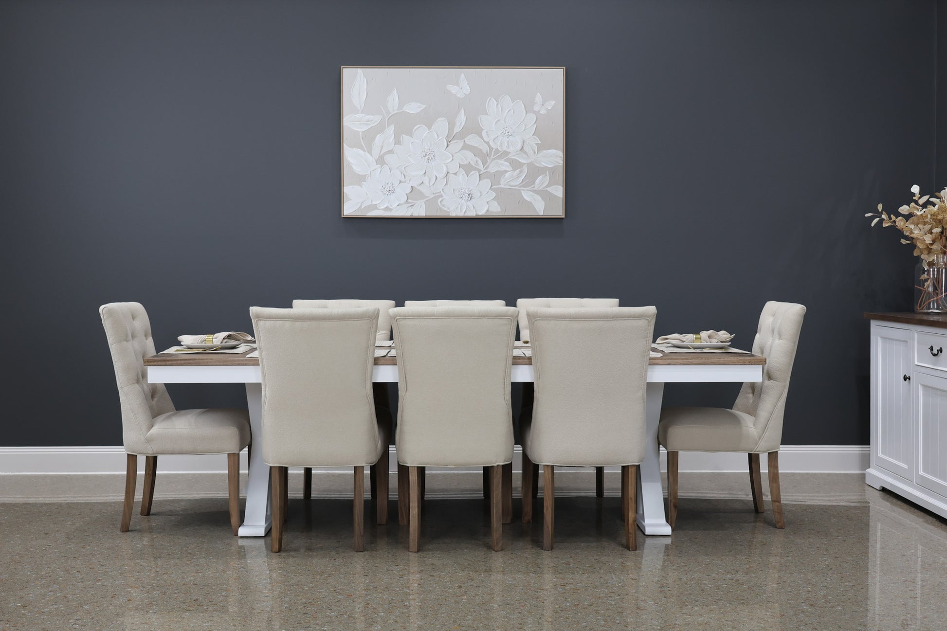 Shellharbour Dining Chair - Linen Fabric
