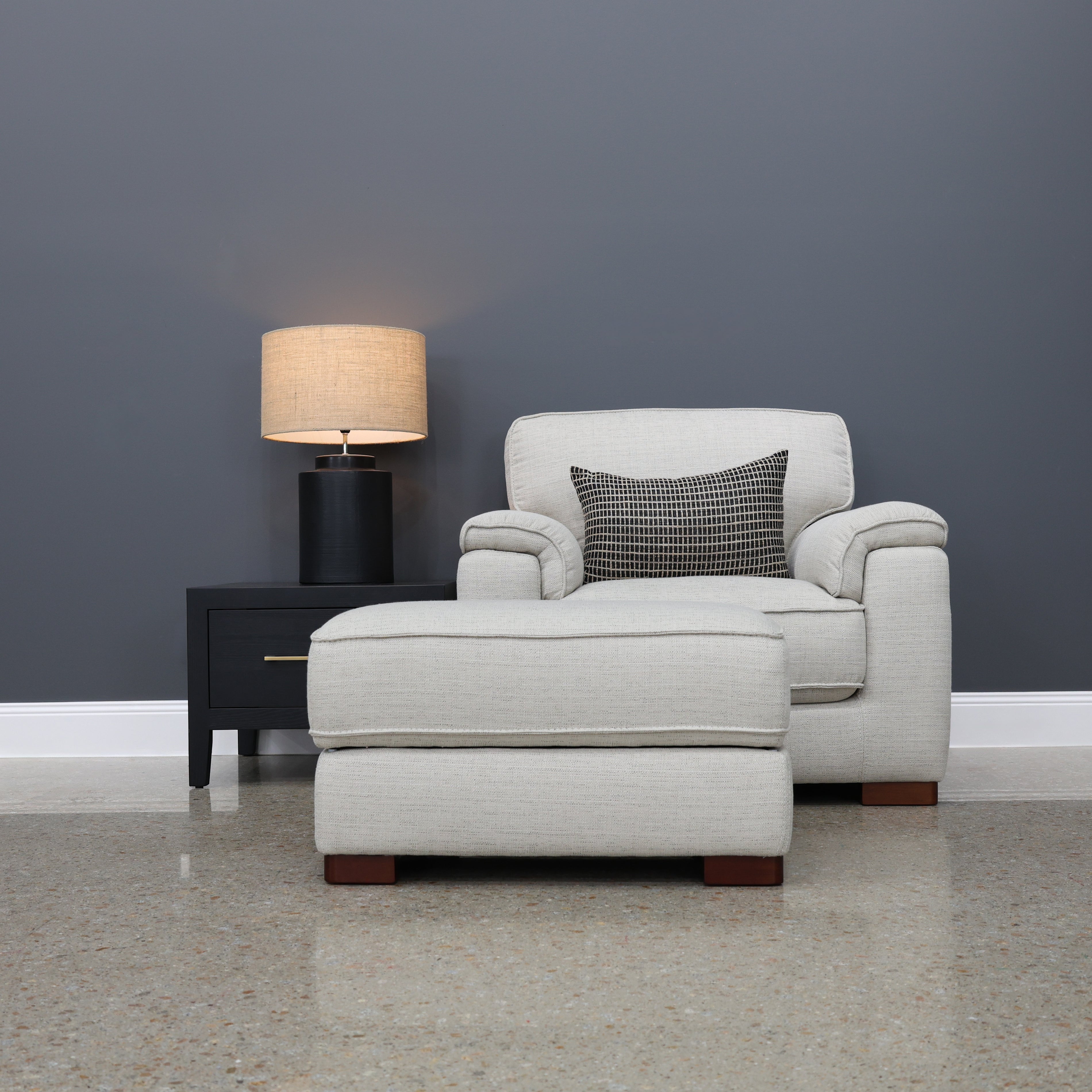 Rostrevor Ottoman With Storage - Natural