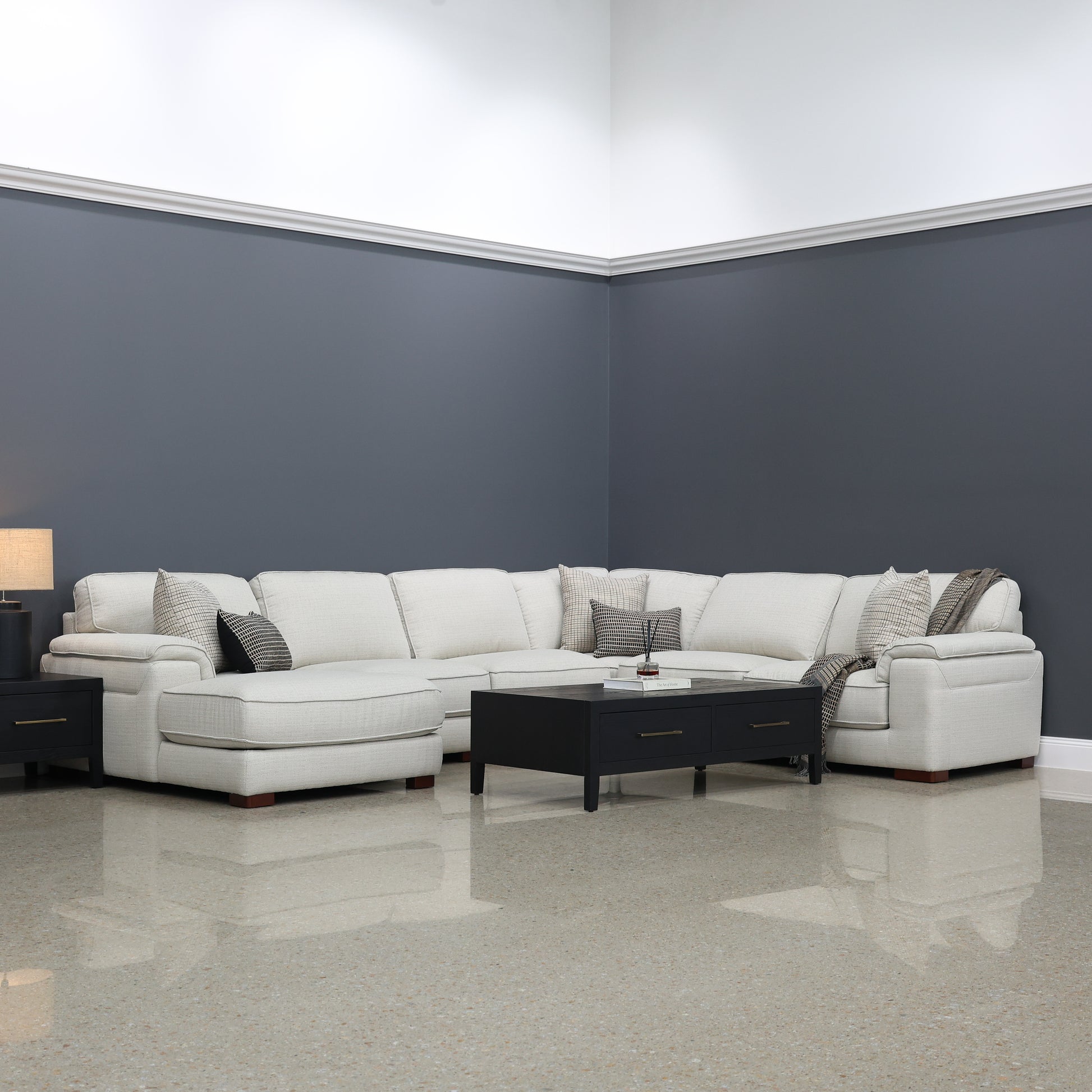 Rostrevor Corner Lounge w/ Chaise - Natural