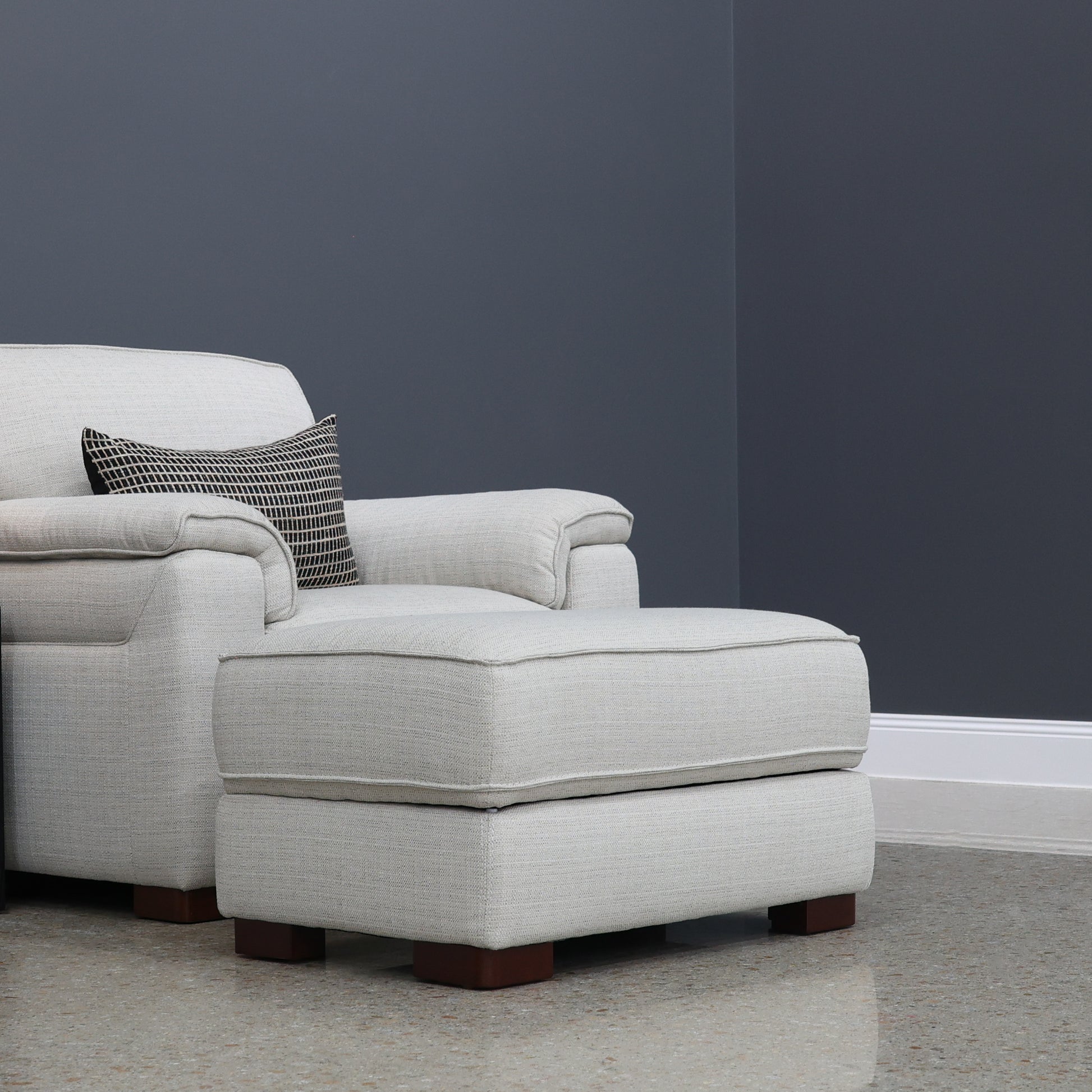 Rostrevor Ottoman With Storage - Natural
