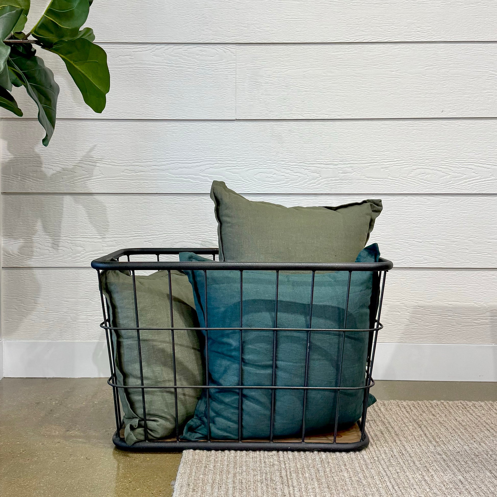 Rustic Firewood Basket Rectangle Large