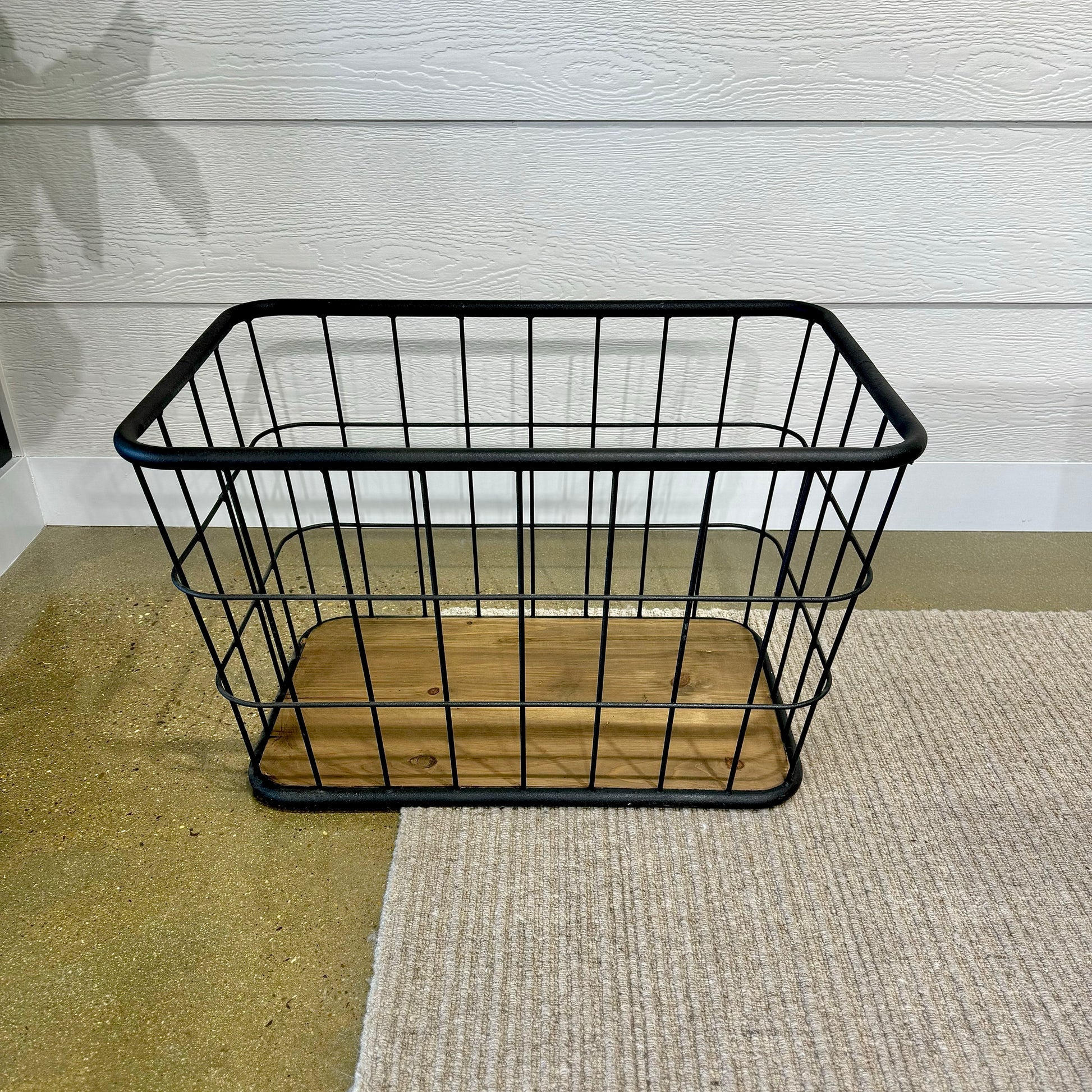 Rustic Firewood Basket Rectangle Large
