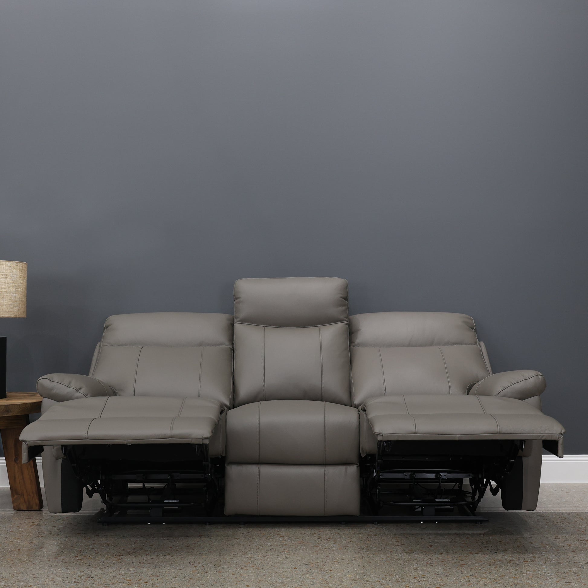 Seymour Electric Sofa - Mocha Leather