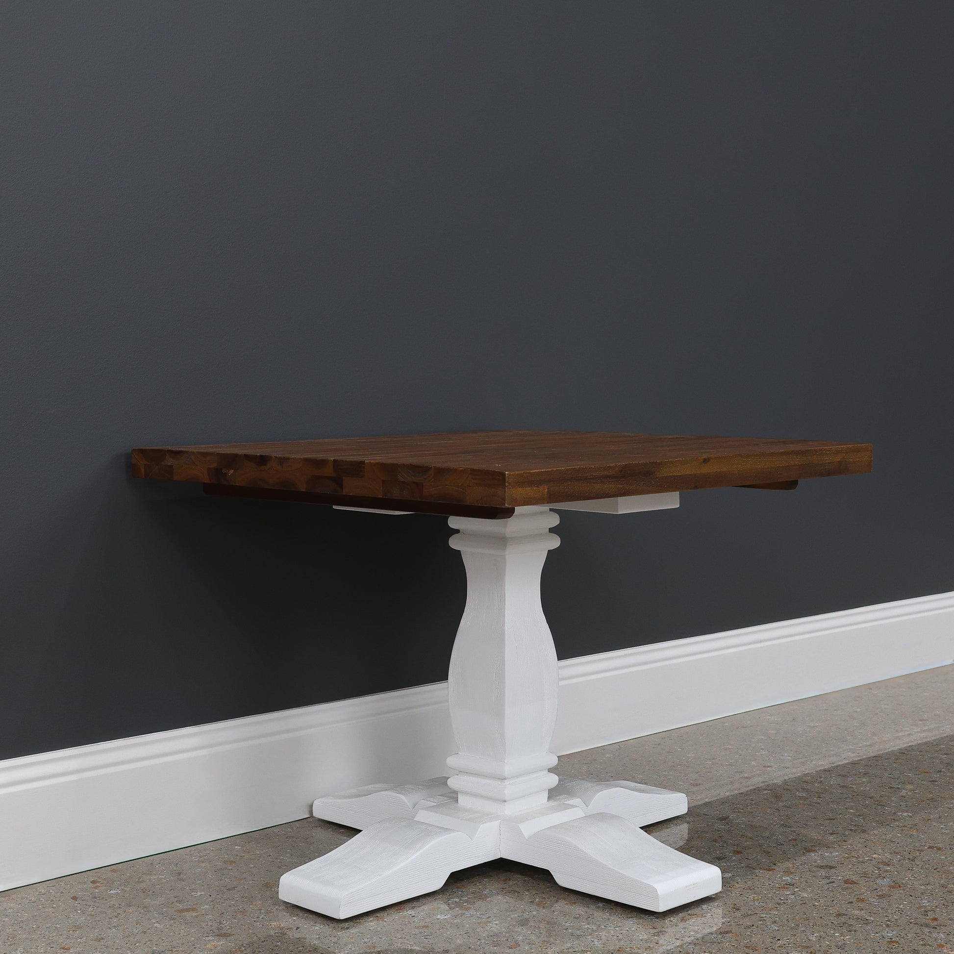 Provedore Two Tone Lamp Table - Pedestal Leg