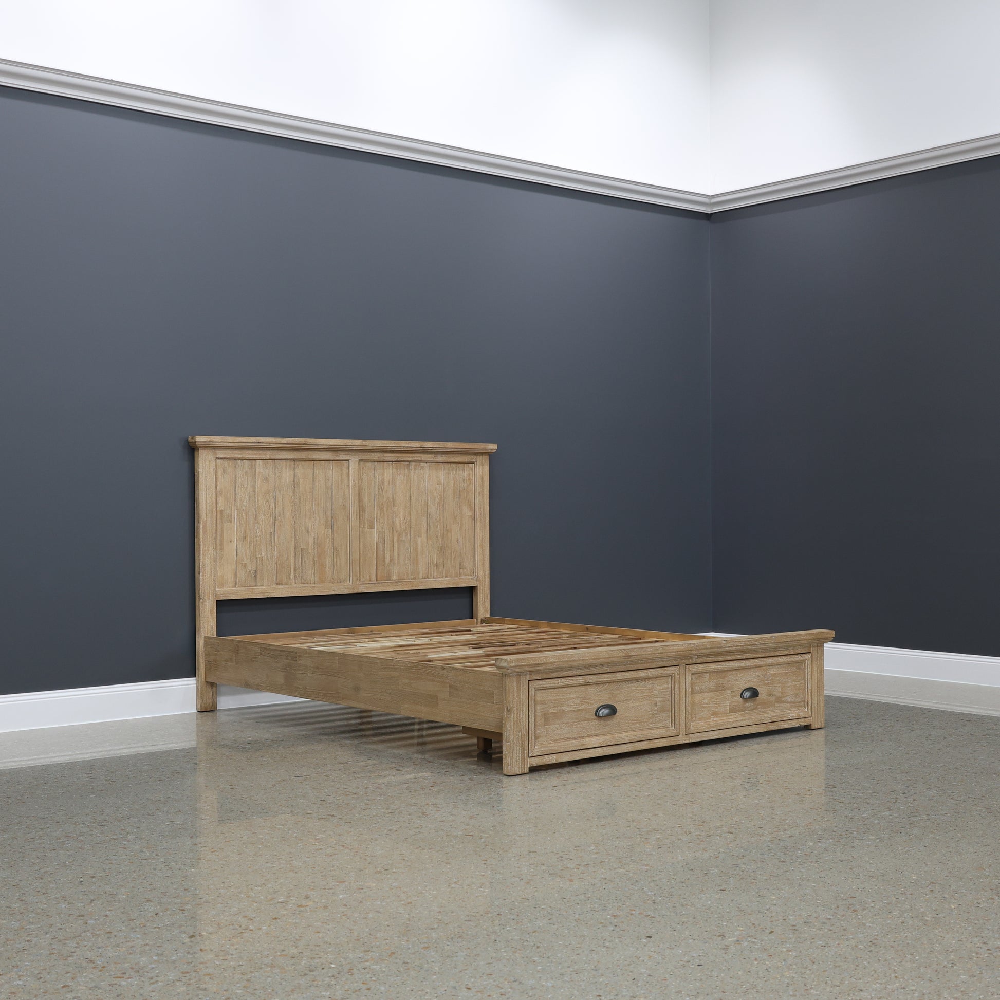 Provedore Natural Bed w/ Storage