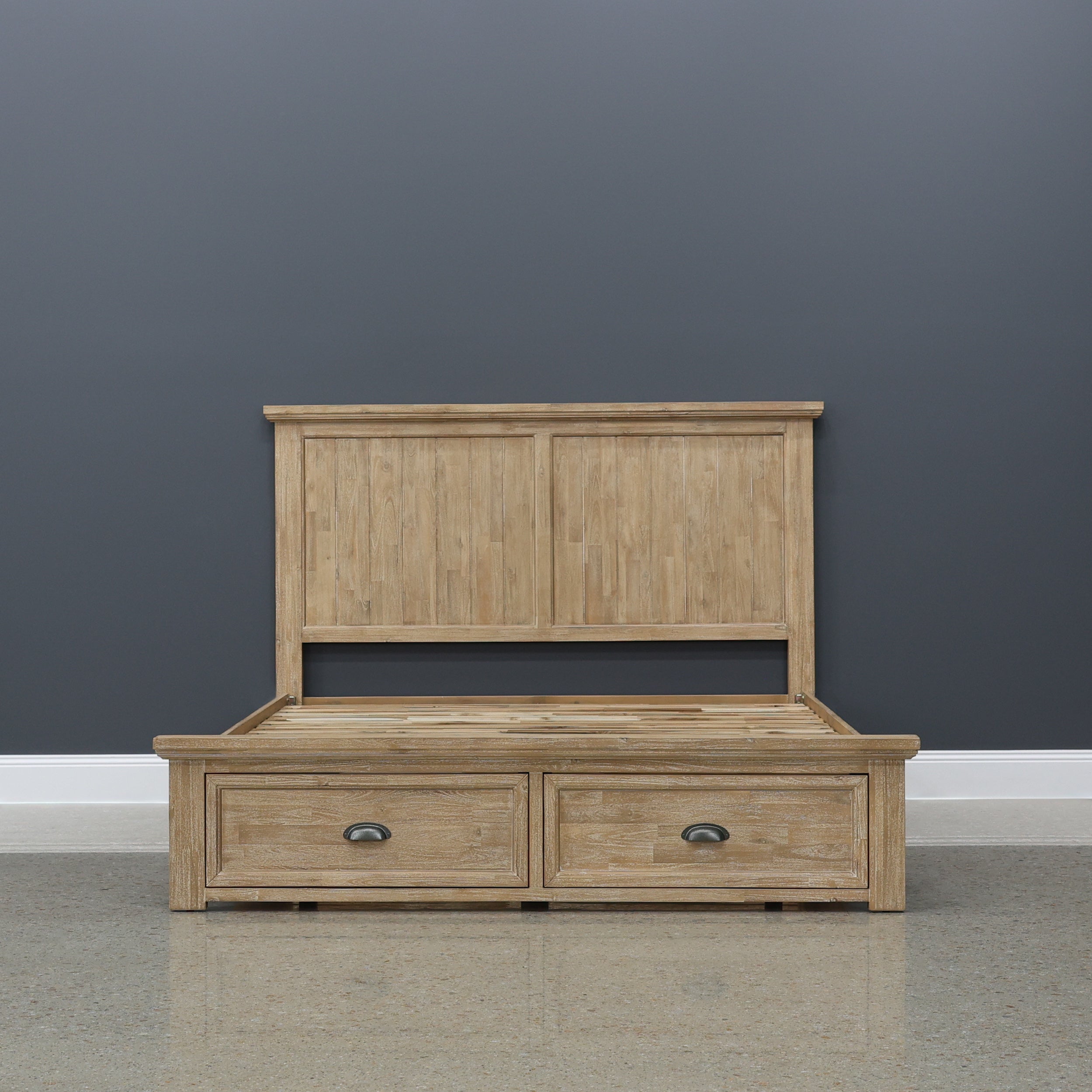 Provedore Natural Bed w/ Storage