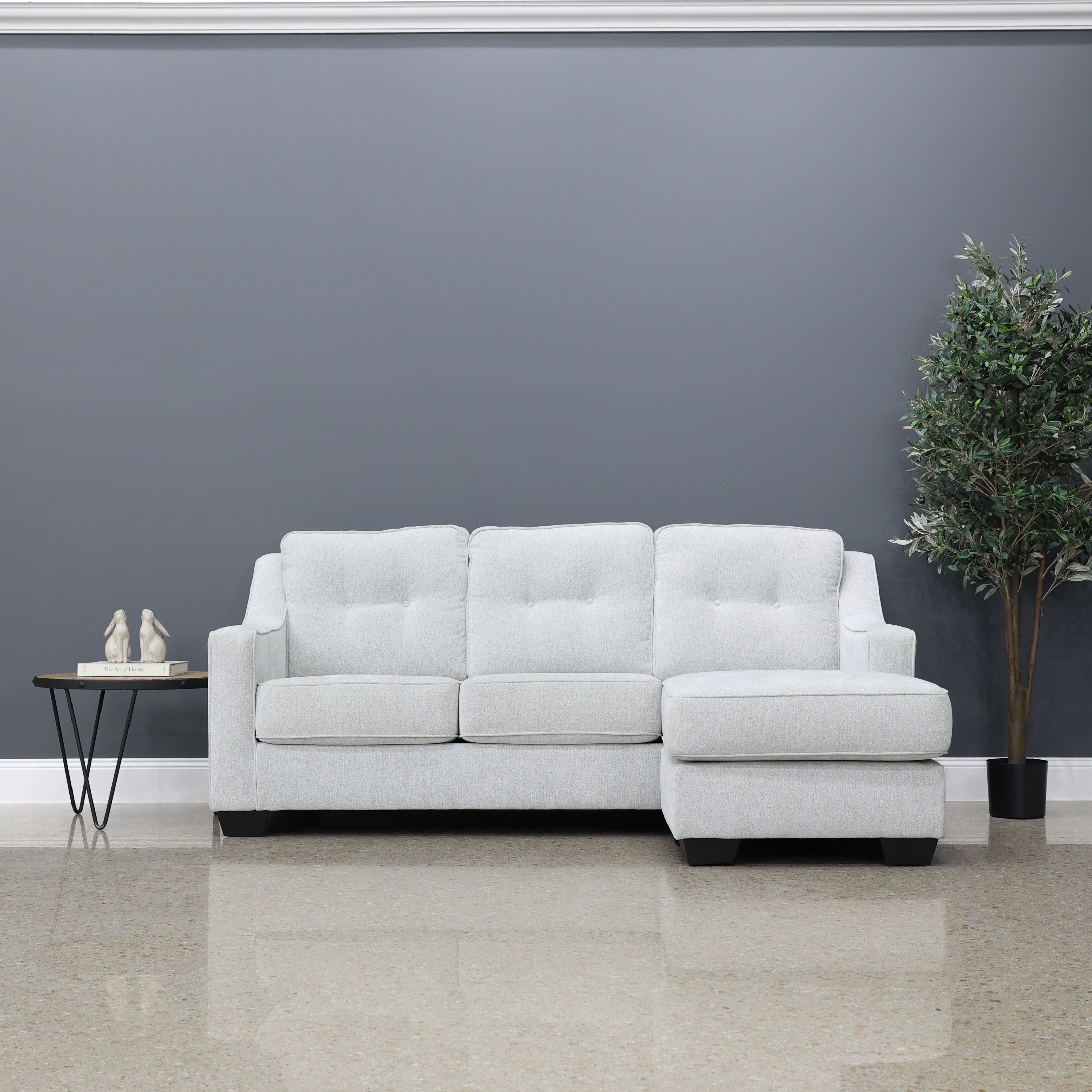 Victoria Sofa Chaise - Light Grey
