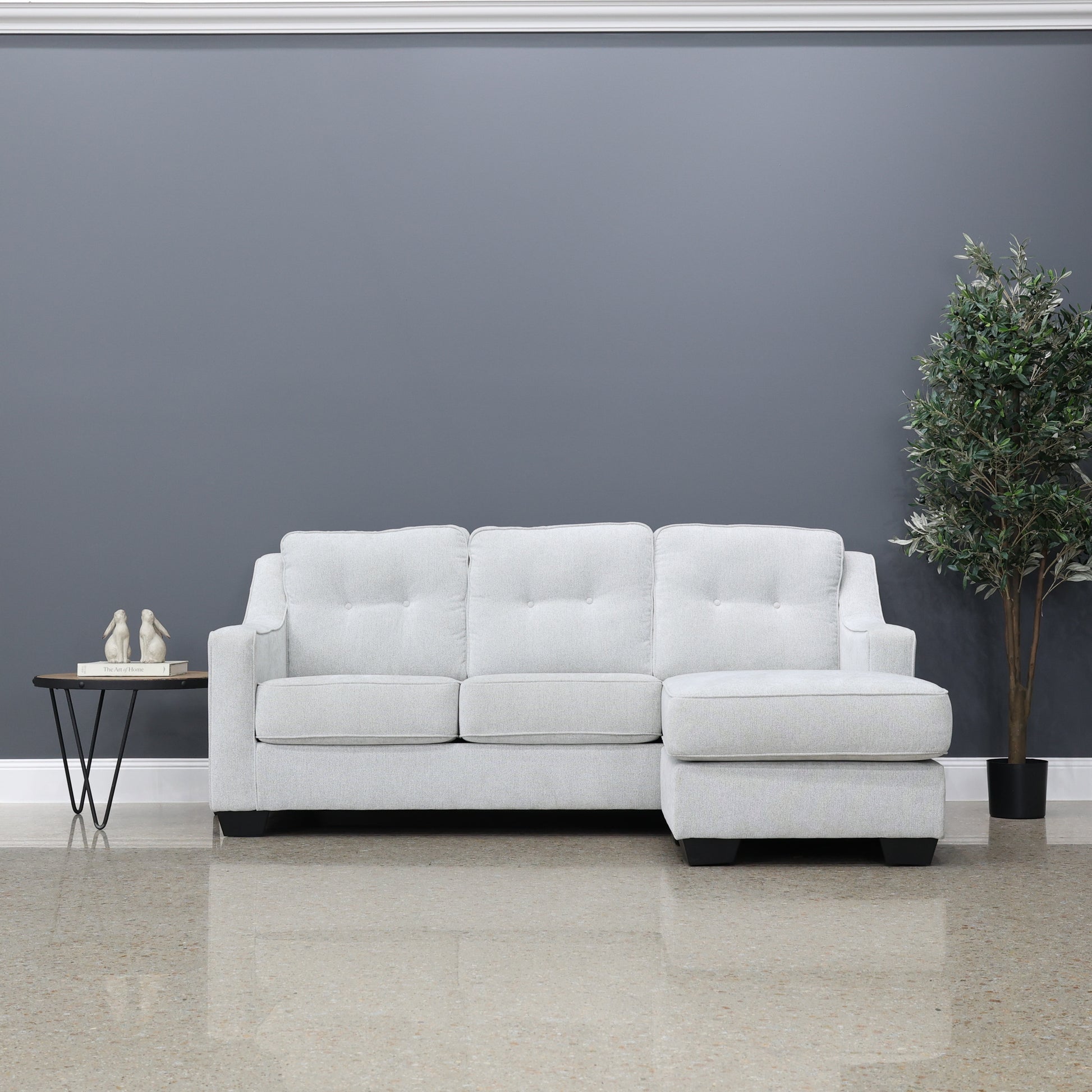 Victoria Sofa Chaise - Light Grey