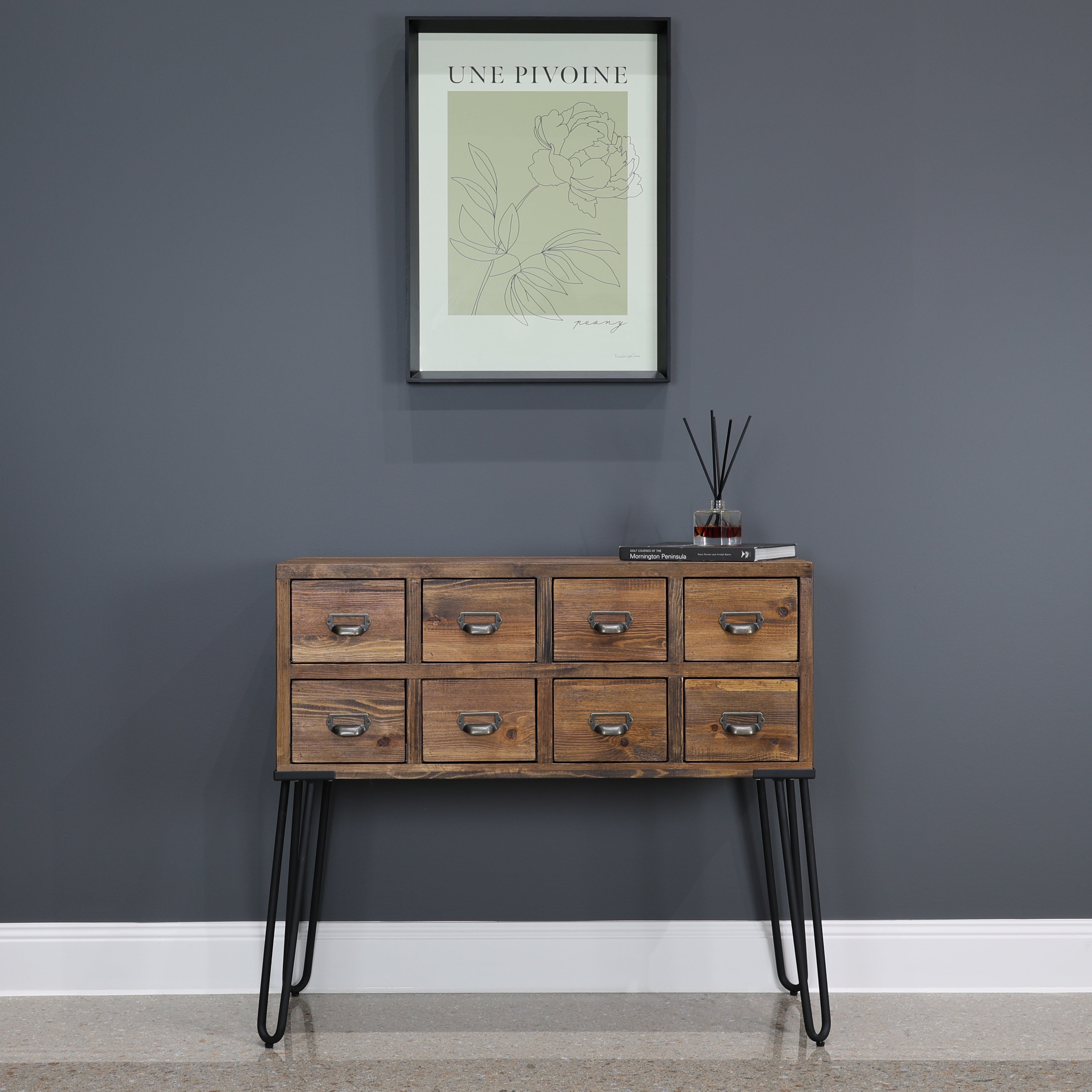 Library 8 Drawer Cabinet