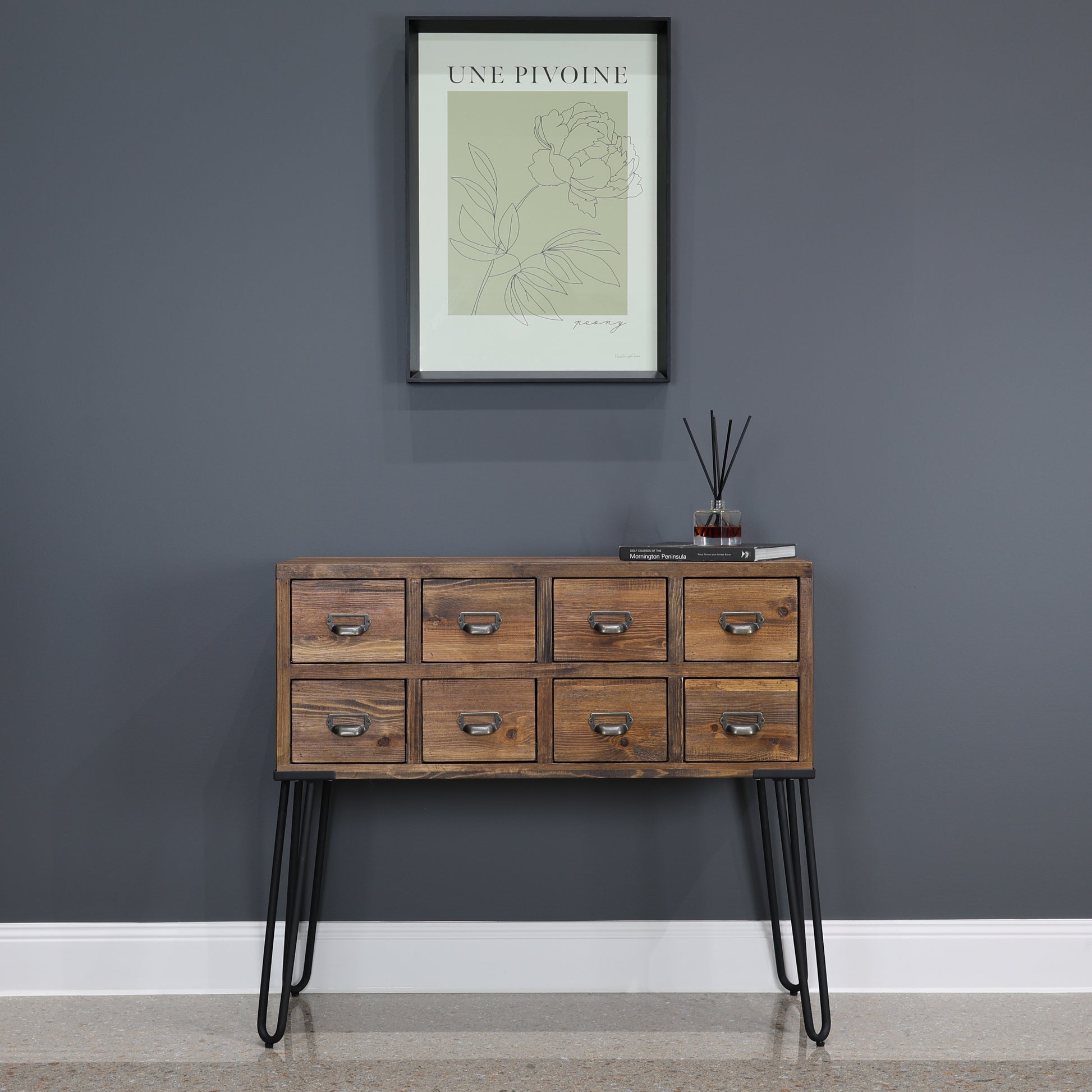 Library 8 Drawer Cabinet