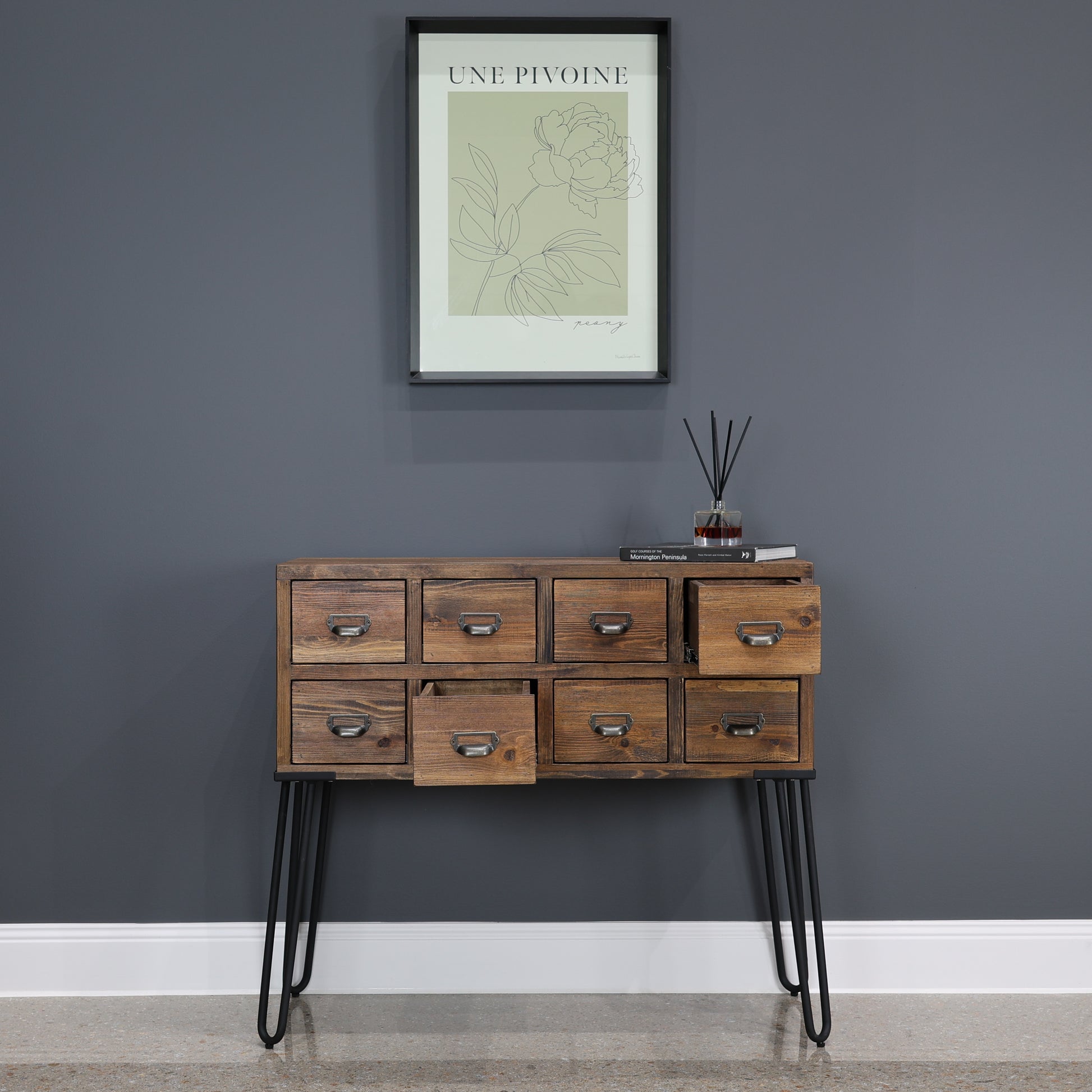 Library 8 Drawer Cabinet