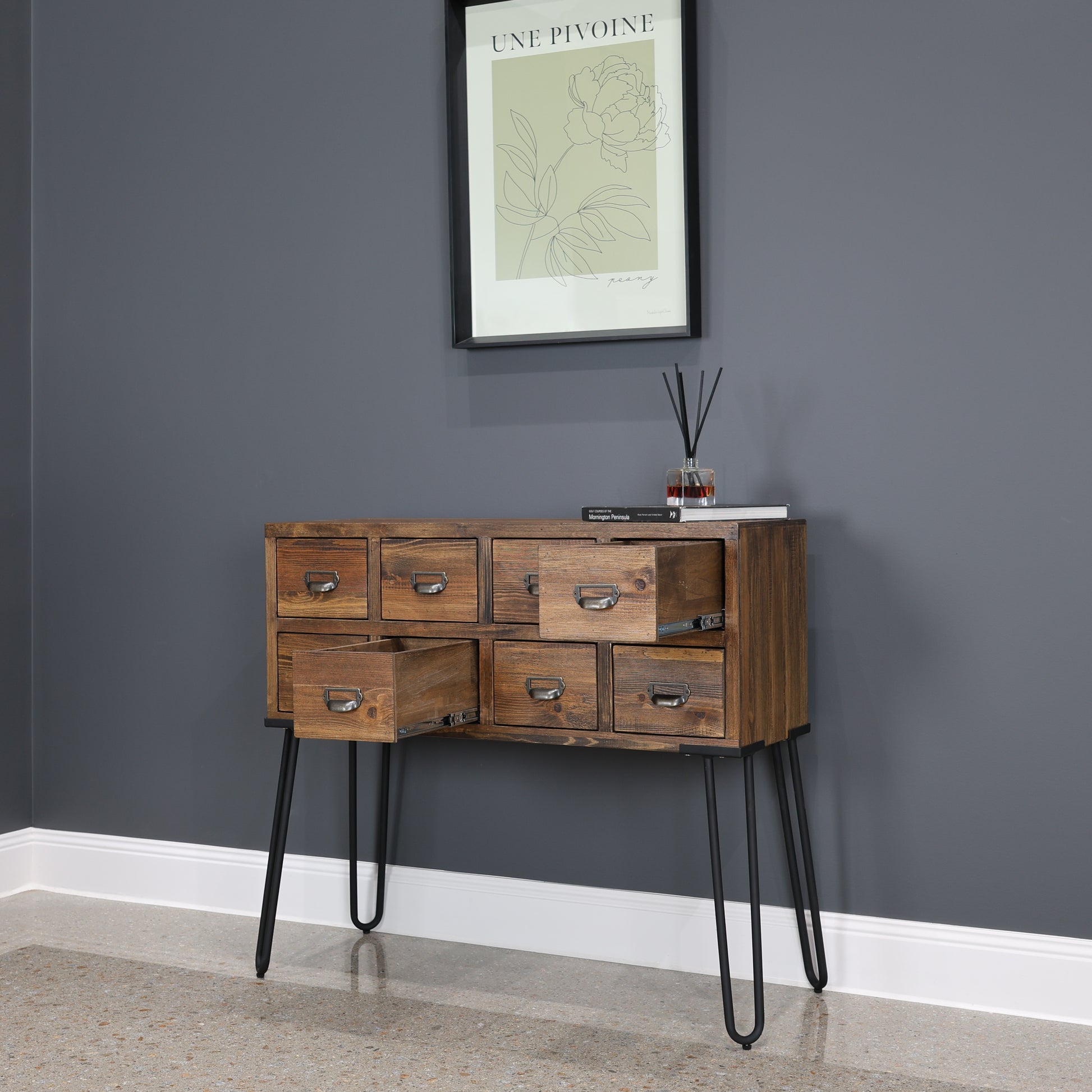 Library 8 Drawer Cabinet