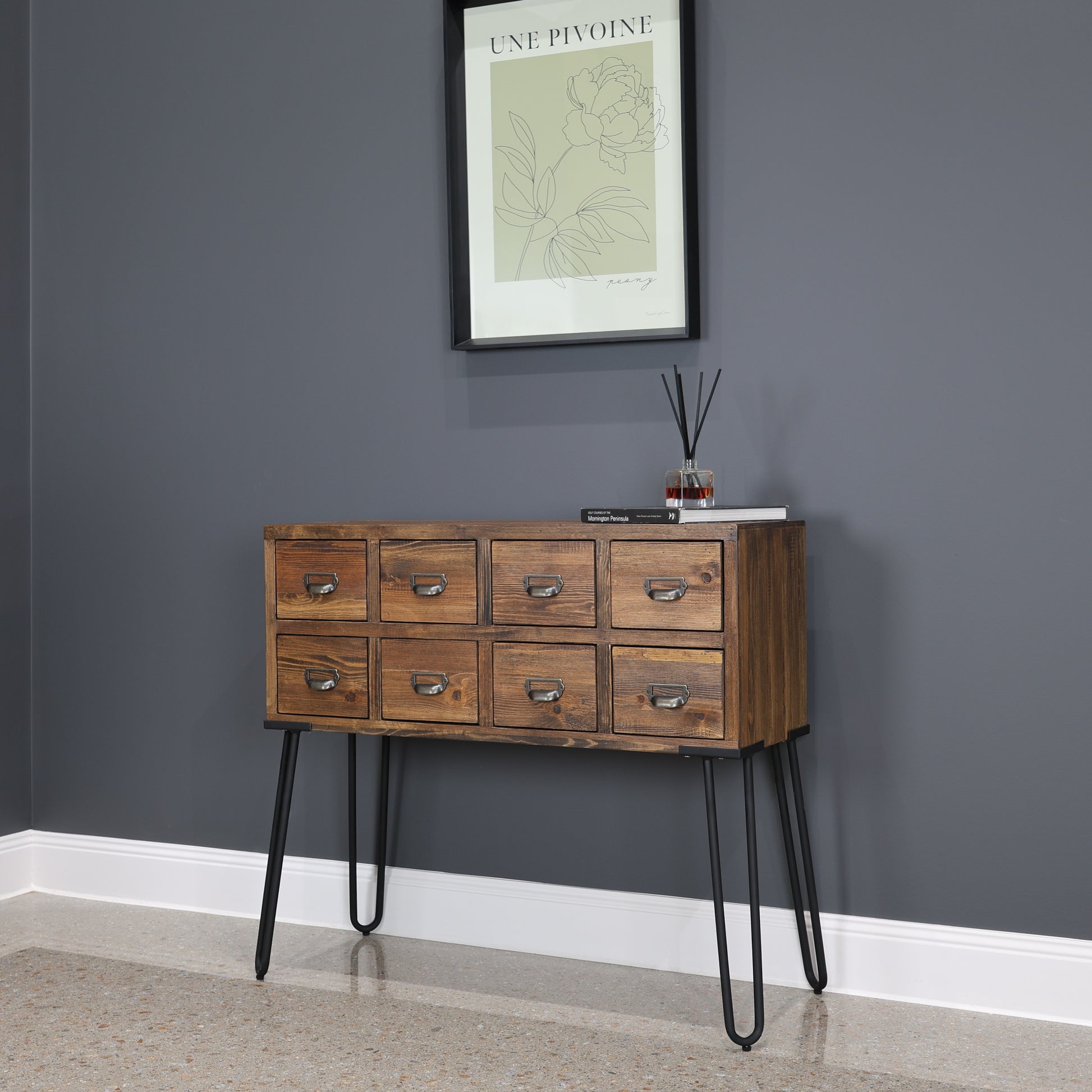 Library 8 Drawer Cabinet